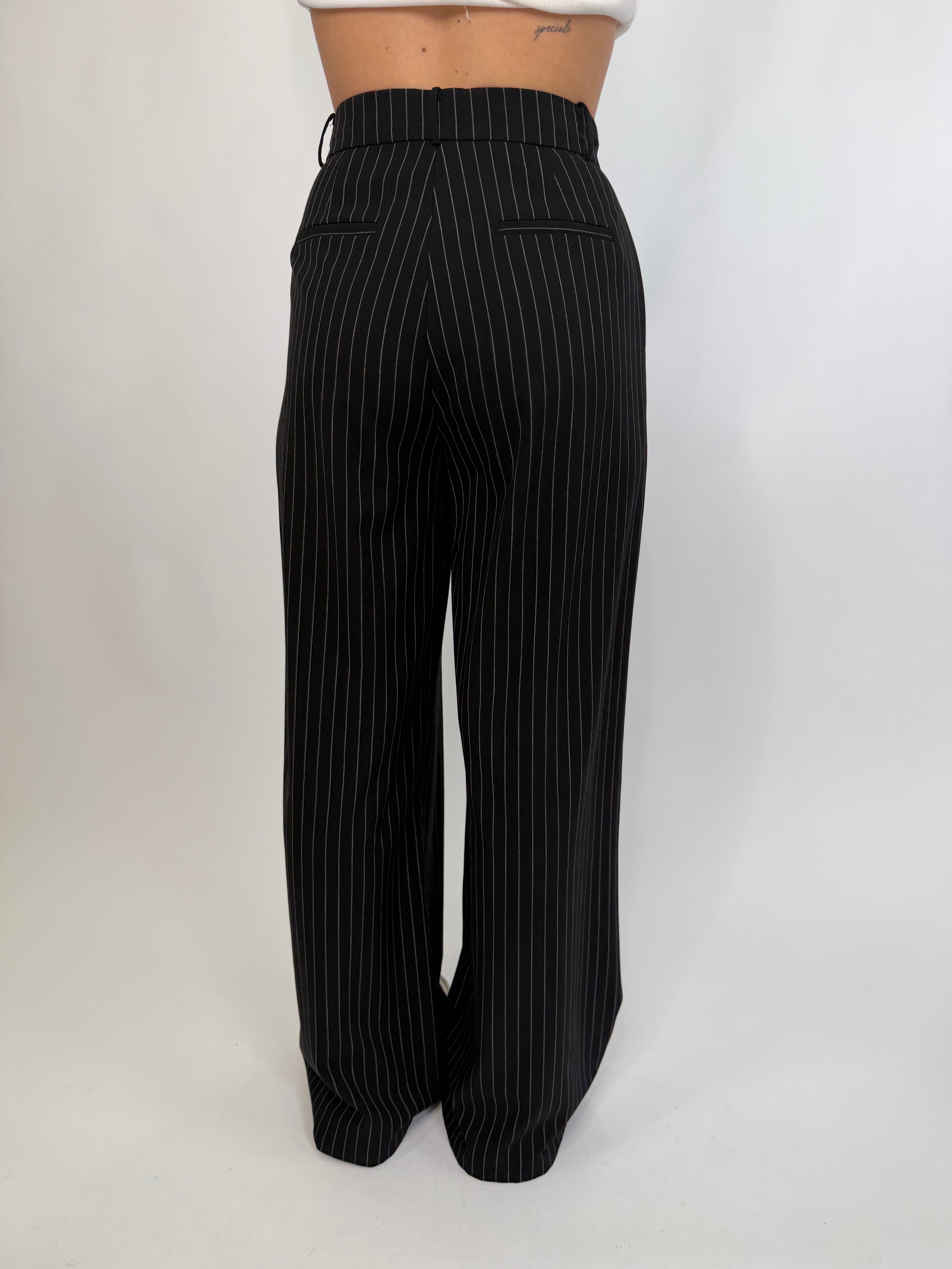 Pantaloni gessati Lumina