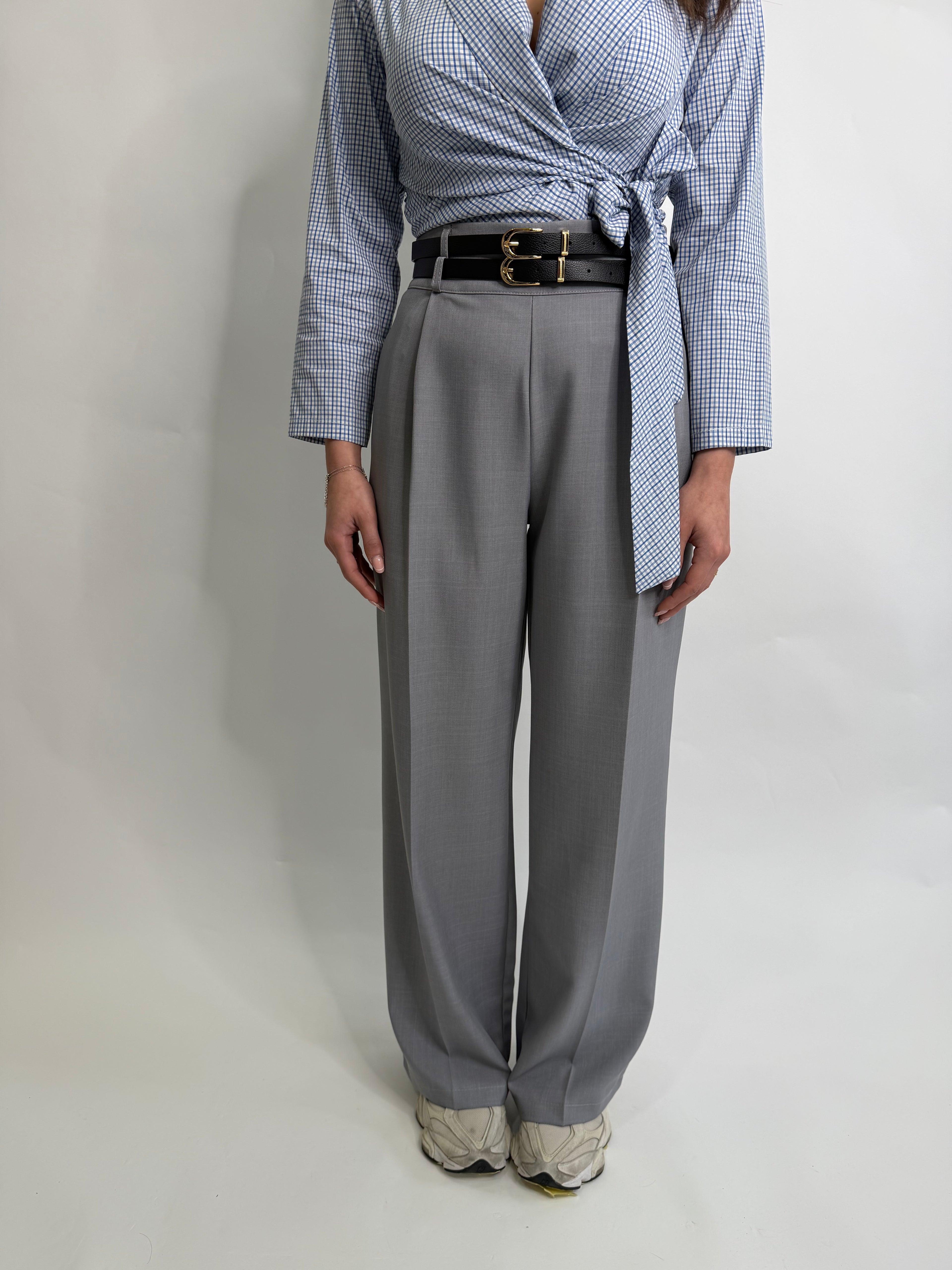 Pantaloni Sandra doppia cintura