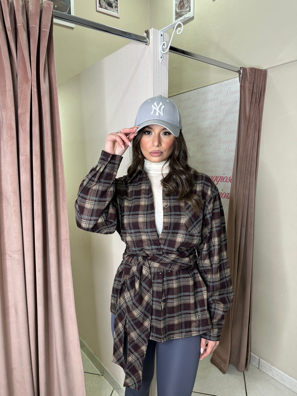 Camicia a quadri con fusciacca