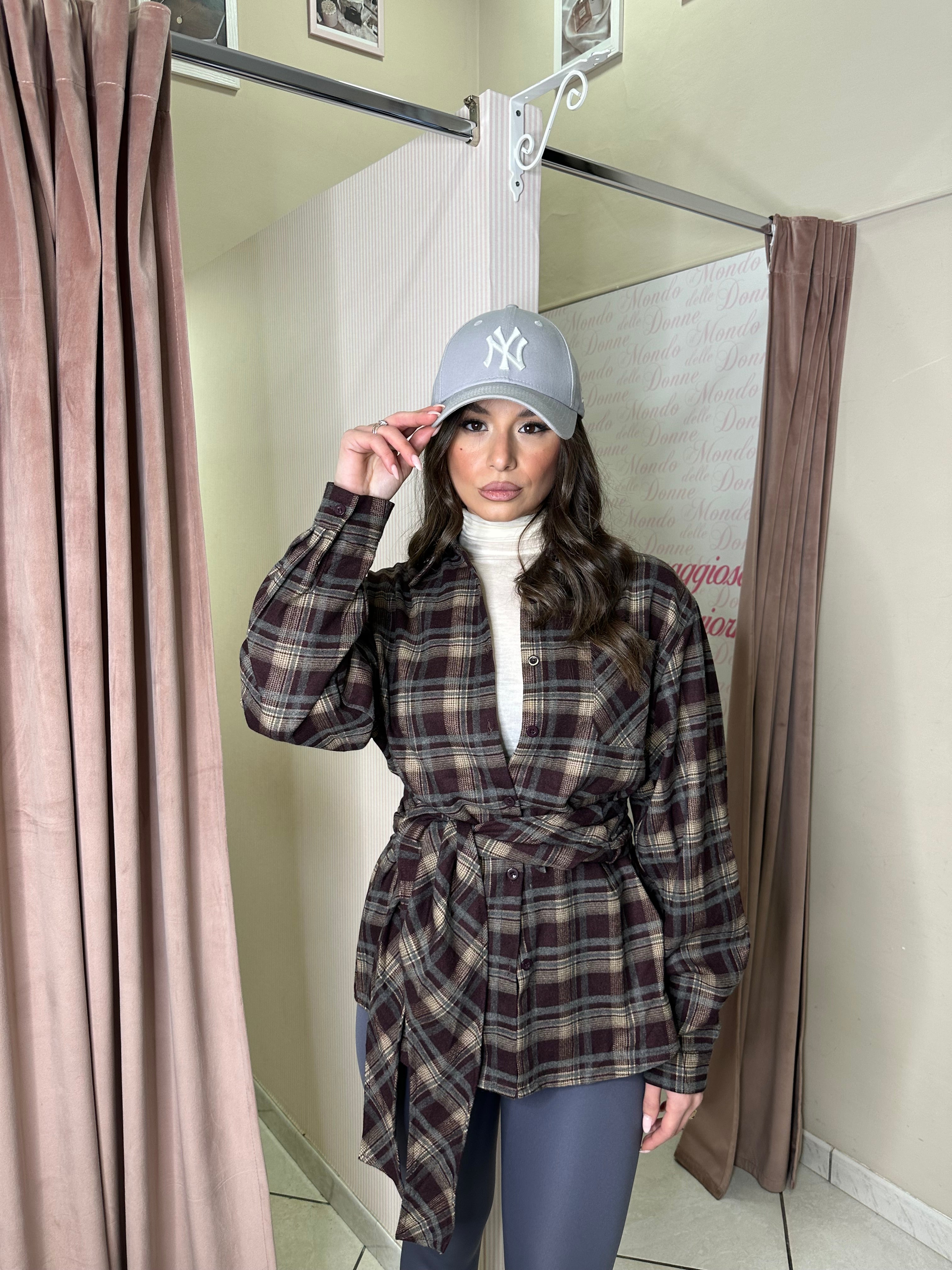 Camicia a quadri con fusciacca