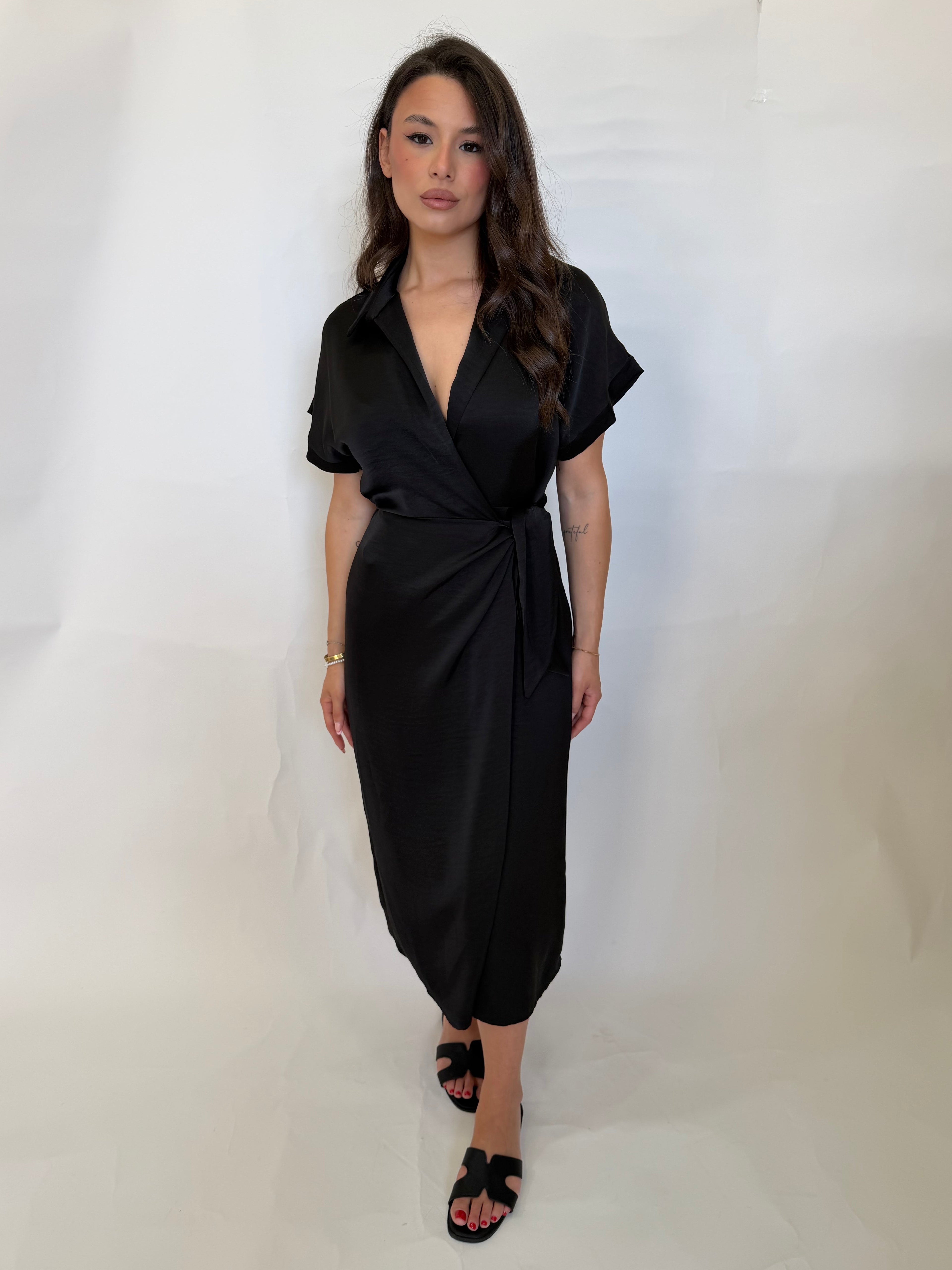 Vestito satin Milena