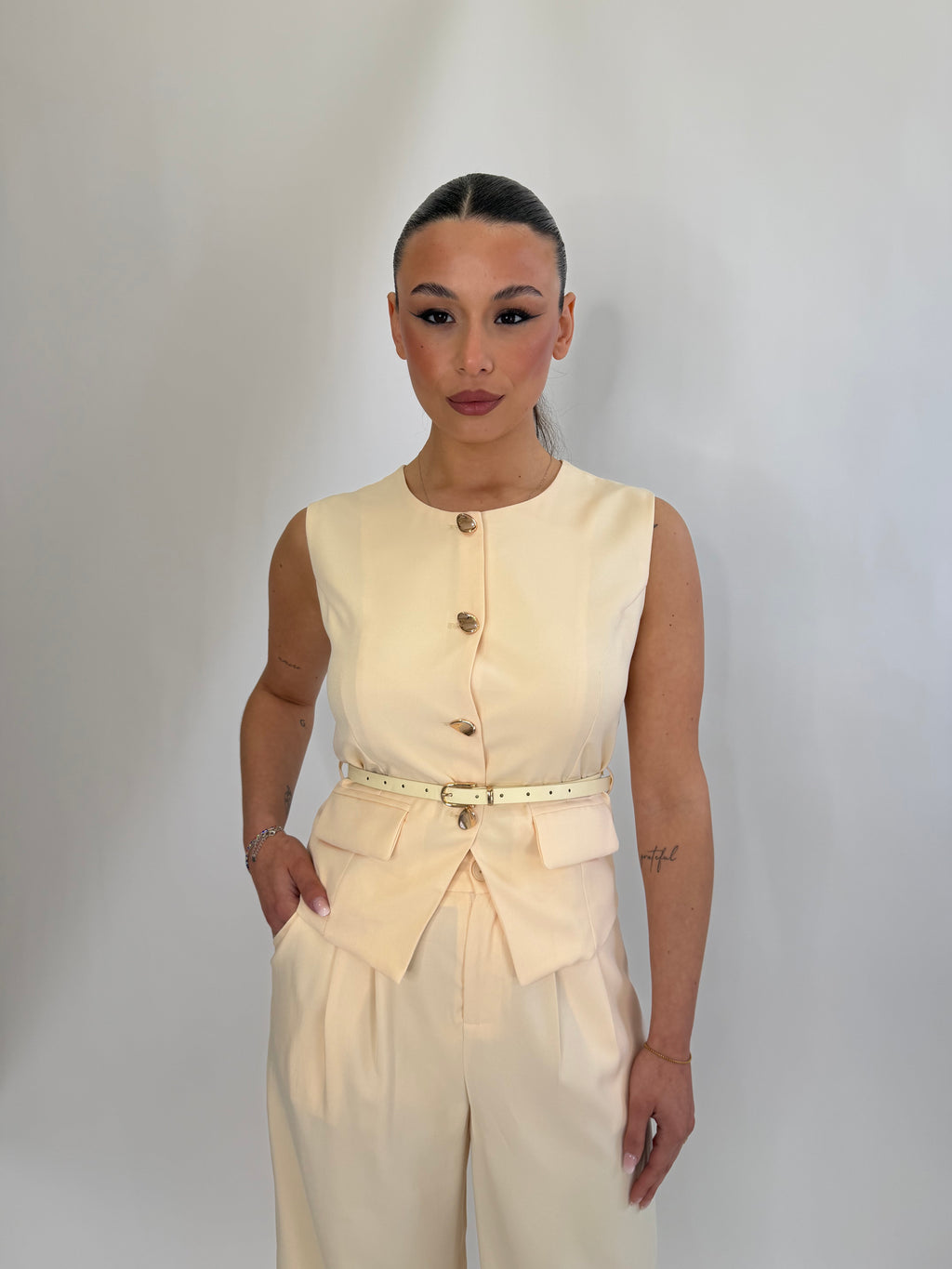 Completo Mindy gilet e pantalone