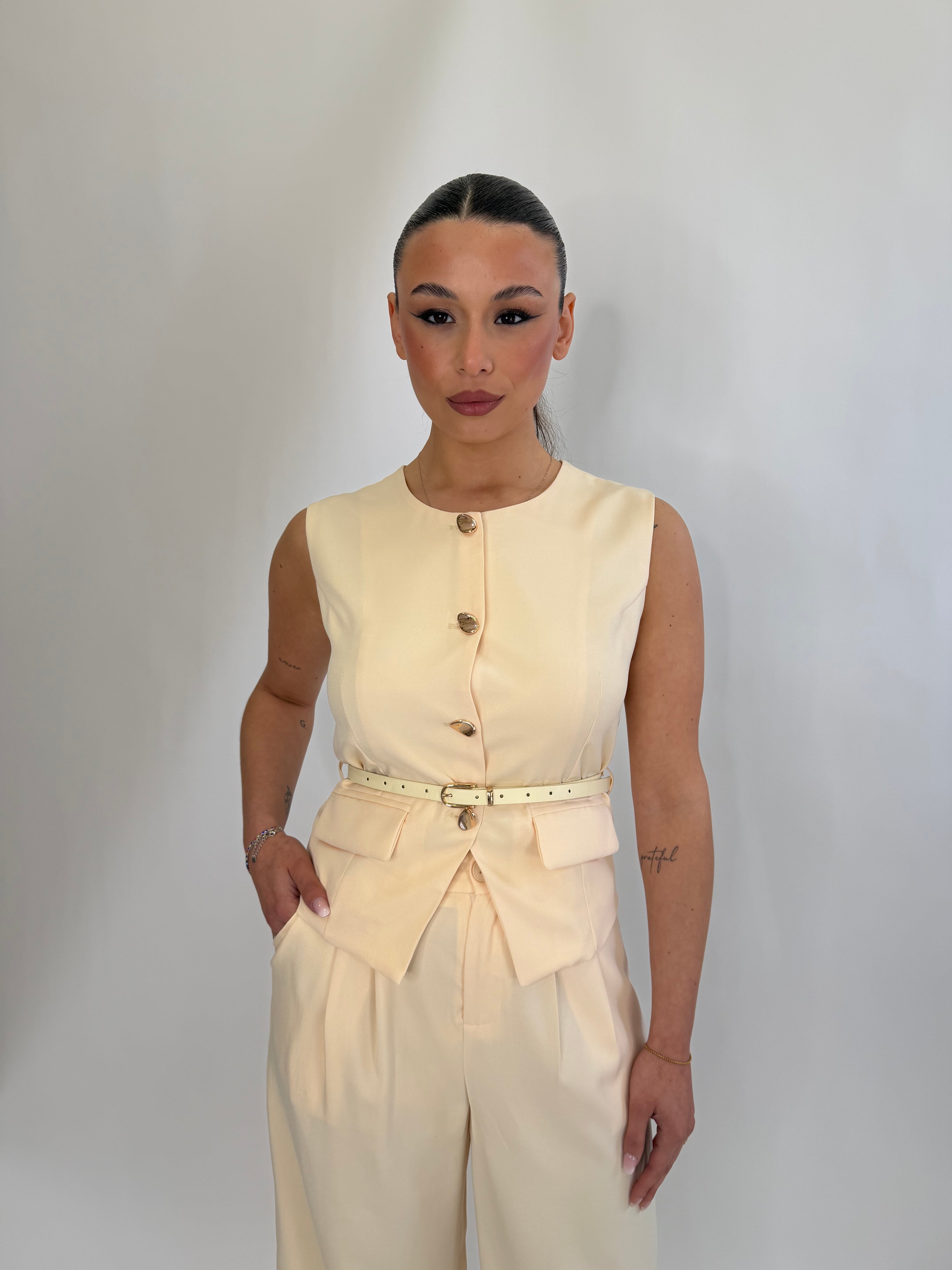 Completo Mindy gilet e pantalone