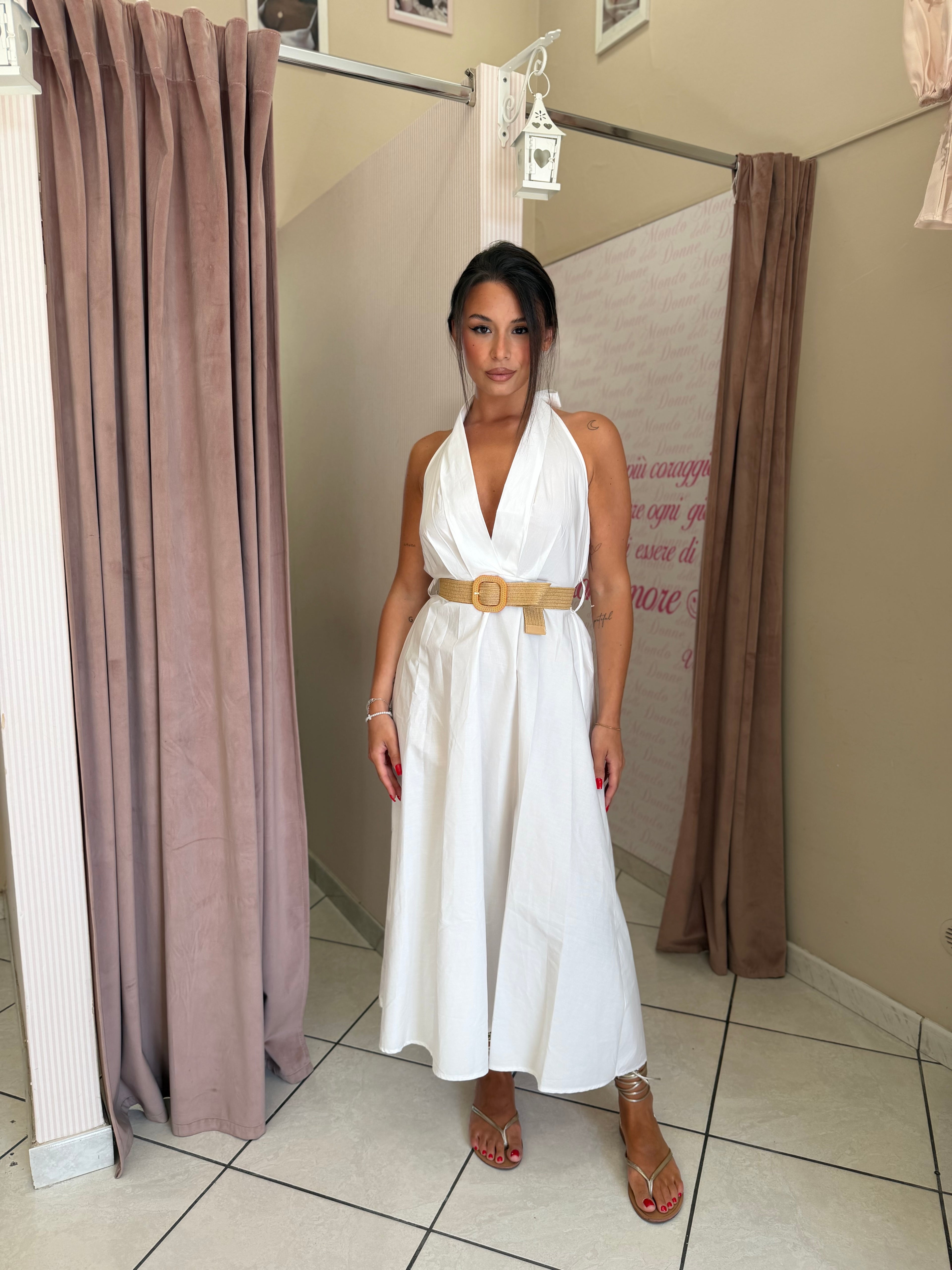 Vestito India midi in cotone