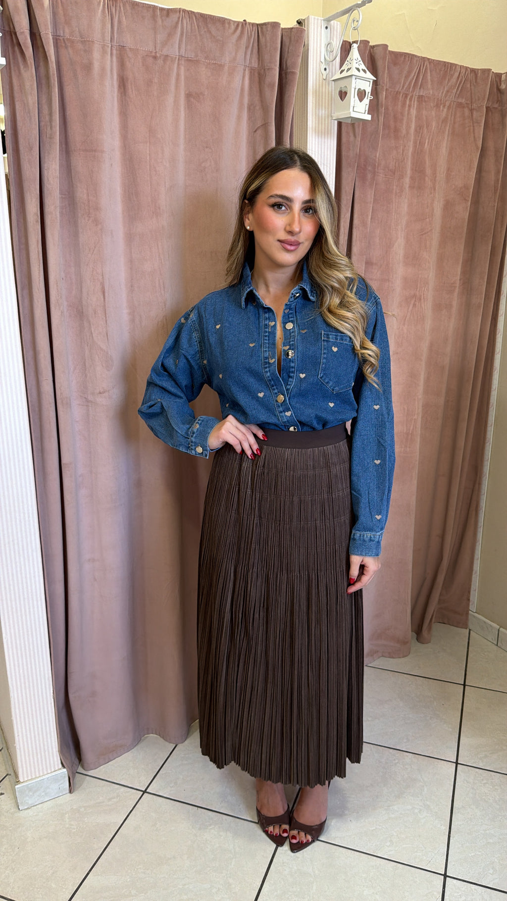 Camicia Cuore denim
