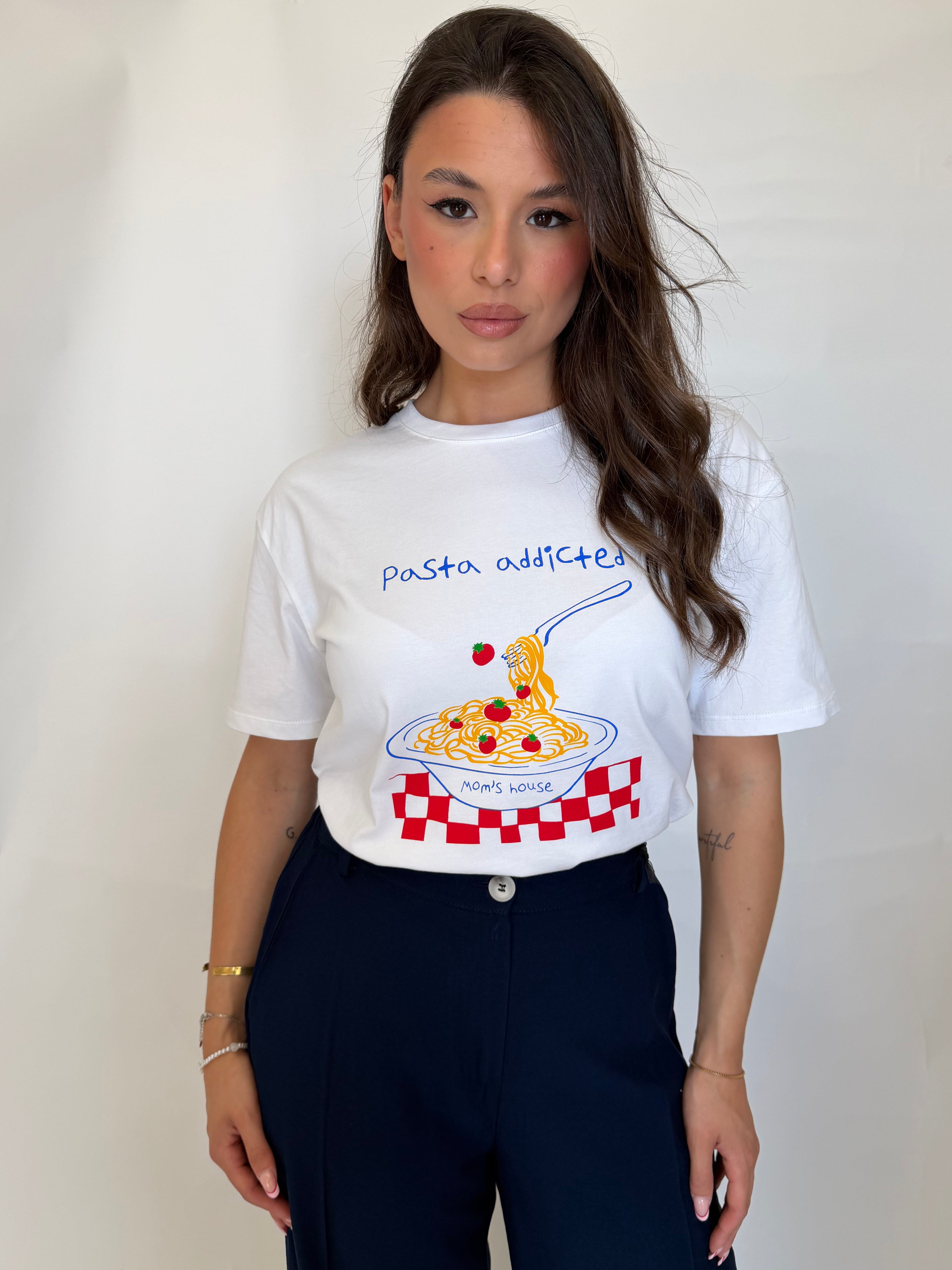 T shirt “pasta addicted” by Lumina