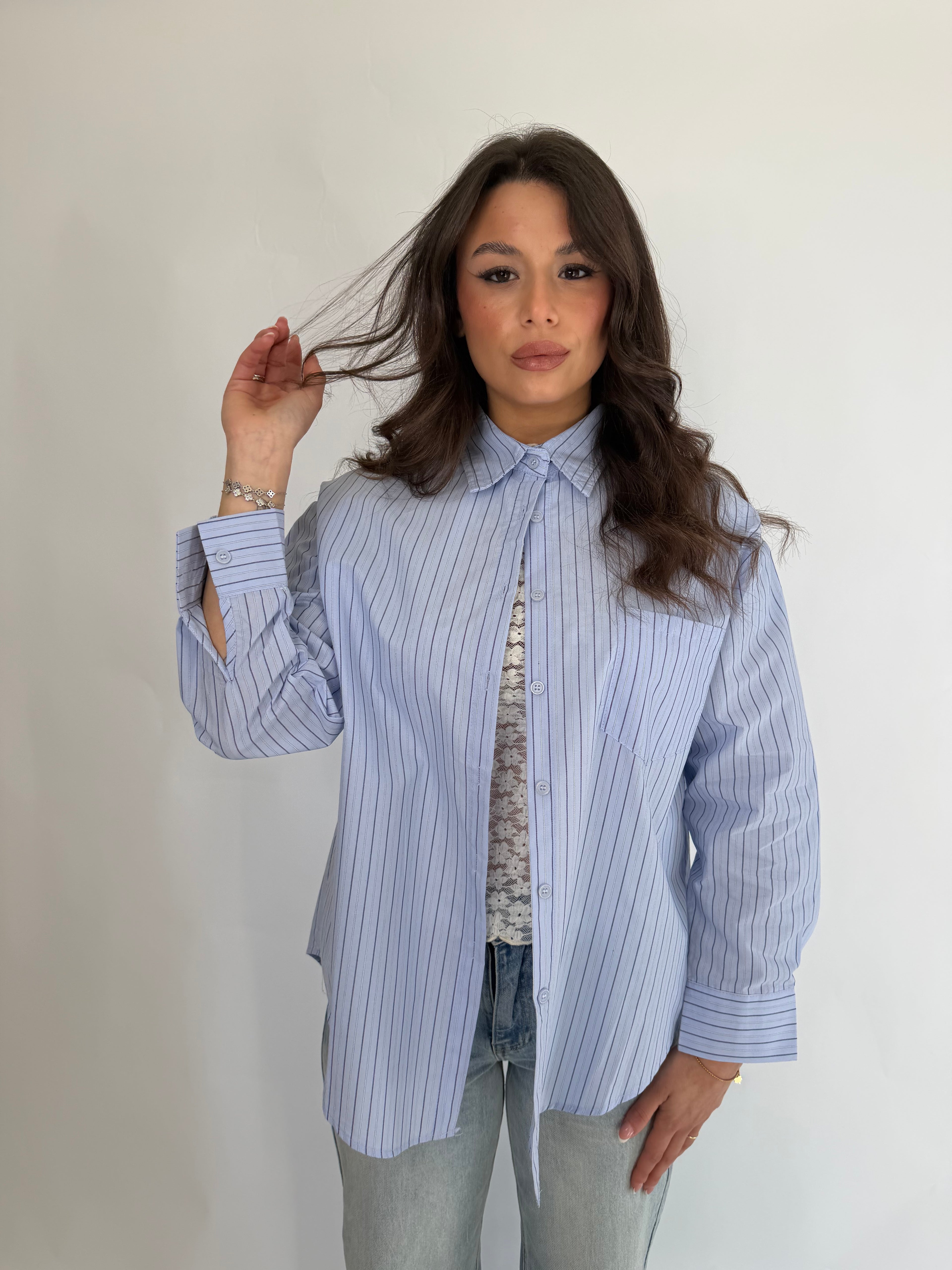 Camicia a righe basic