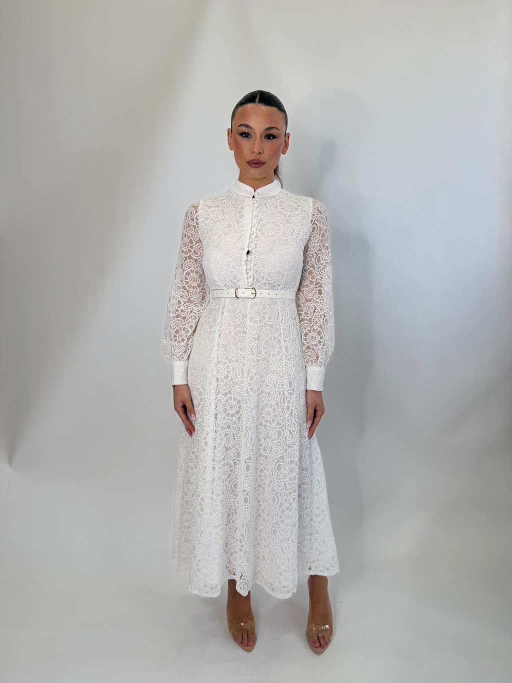 Vestito Eleonora midi pizzo
