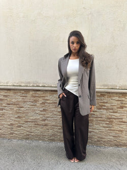 Pantaloni Rebecca marrone
