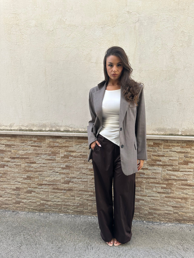Pantaloni Rebecca marrone