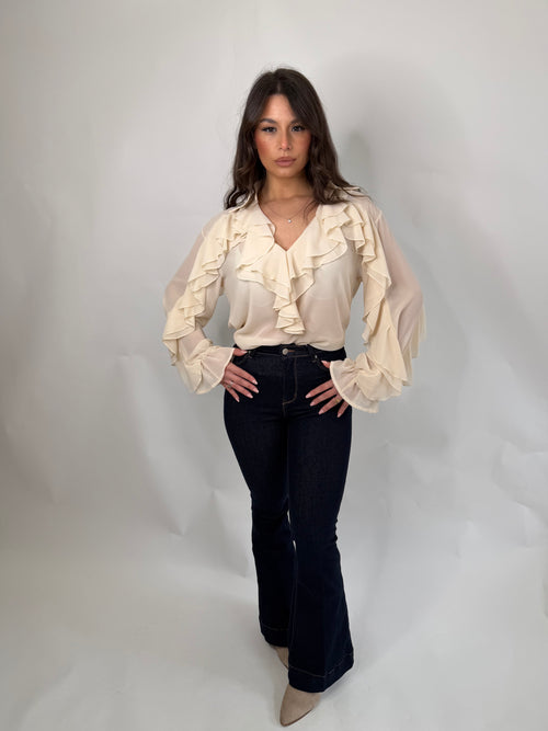 Camicia Anna con volant
