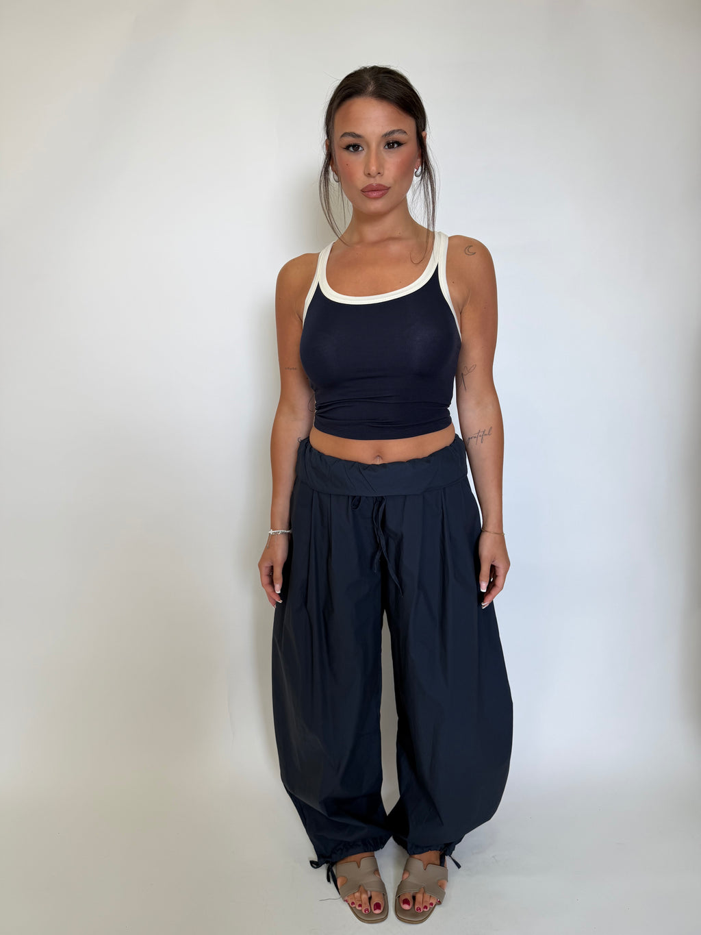 Pantaloni Just west in cotone