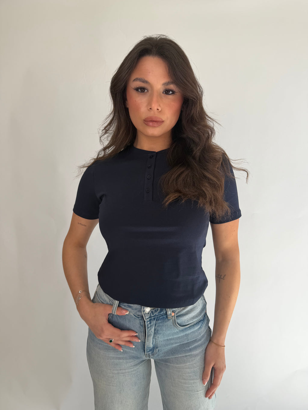Maglia serafino Lumina