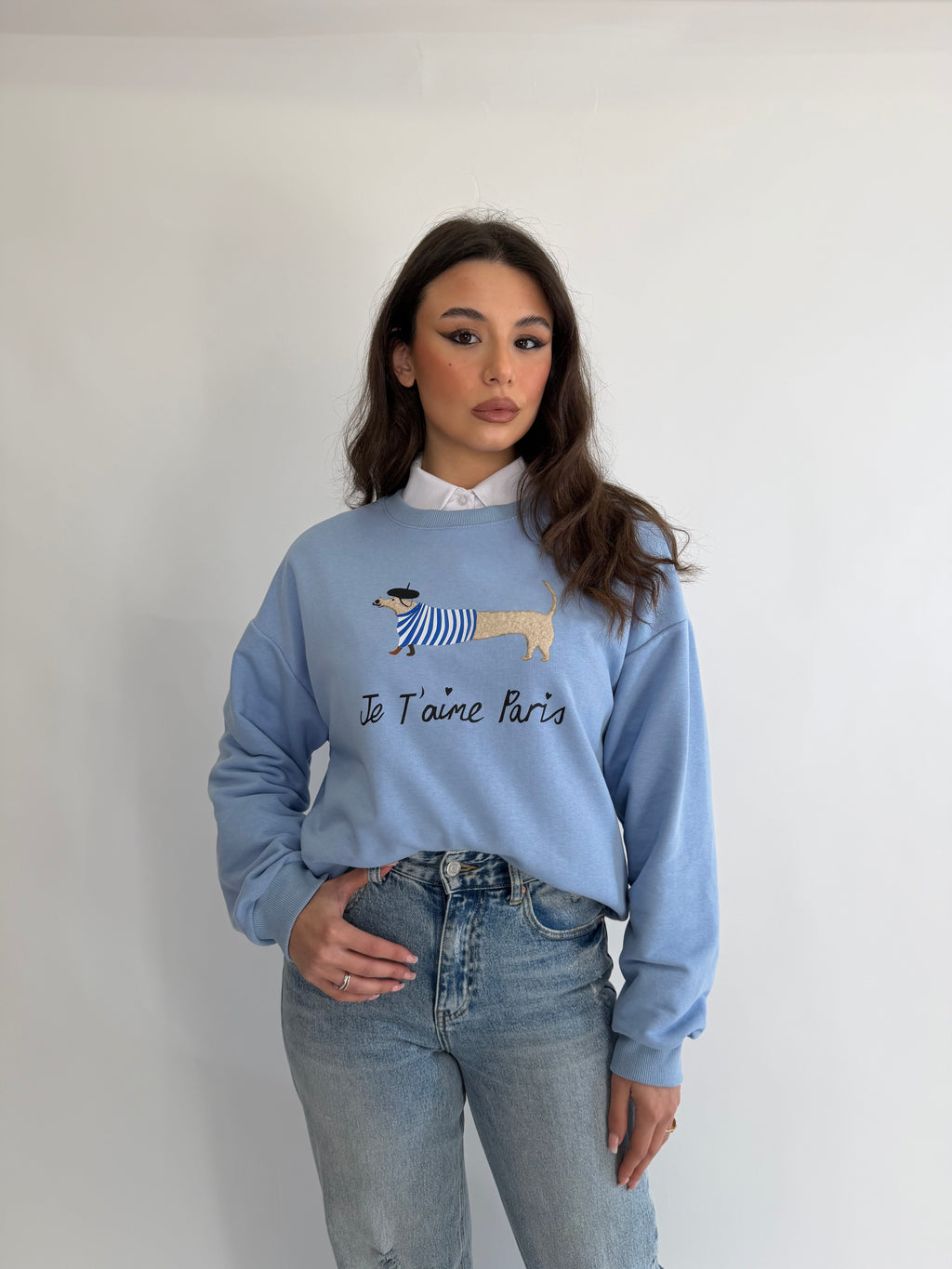 Felpa casual bassotto
