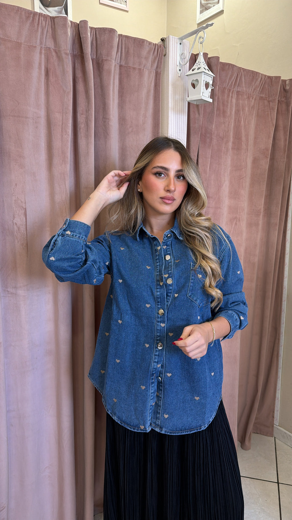 Camicia Cuore denim