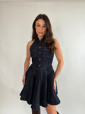 Vestito denim scuro