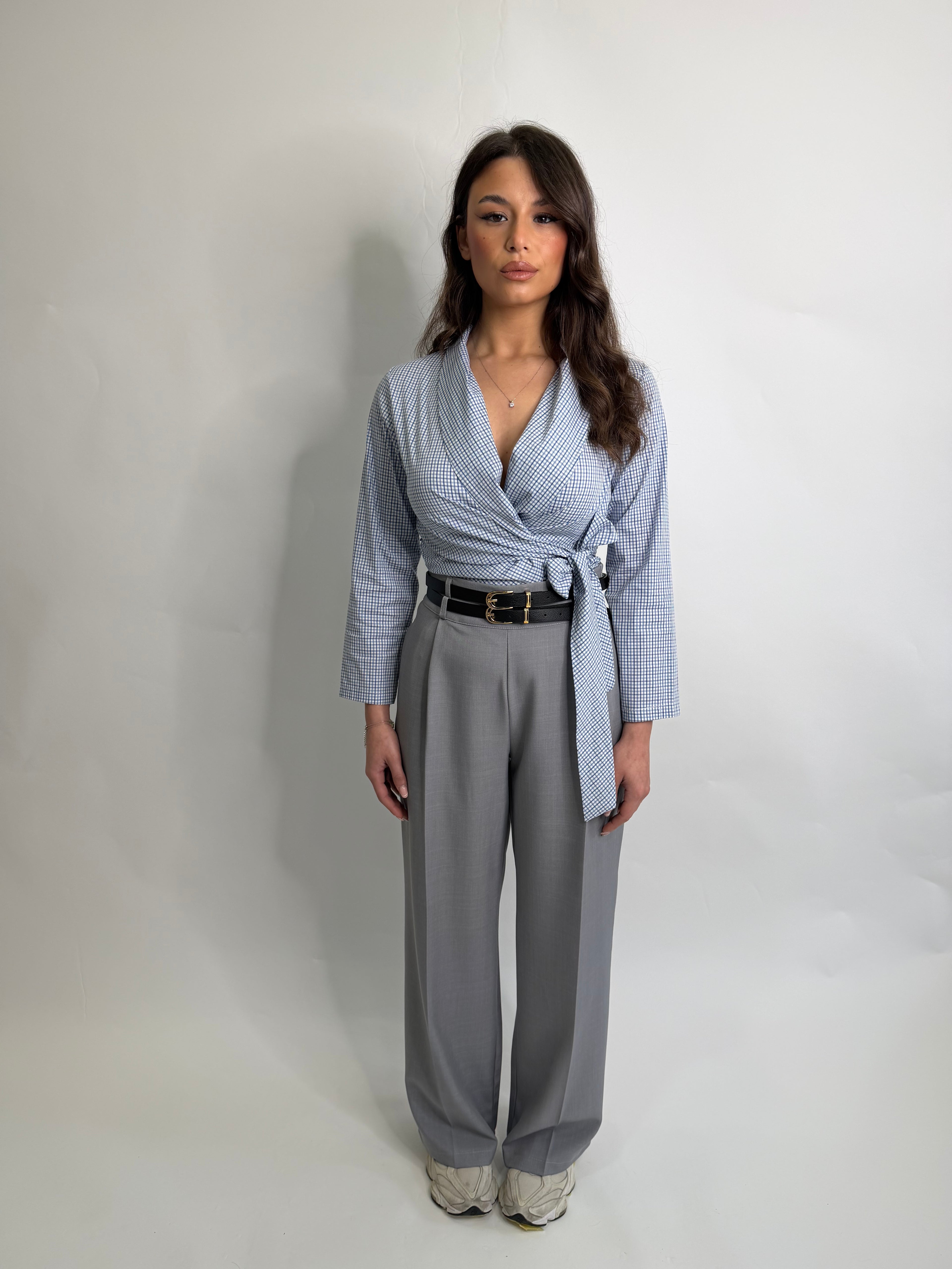 Pantaloni Sandra doppia cintura