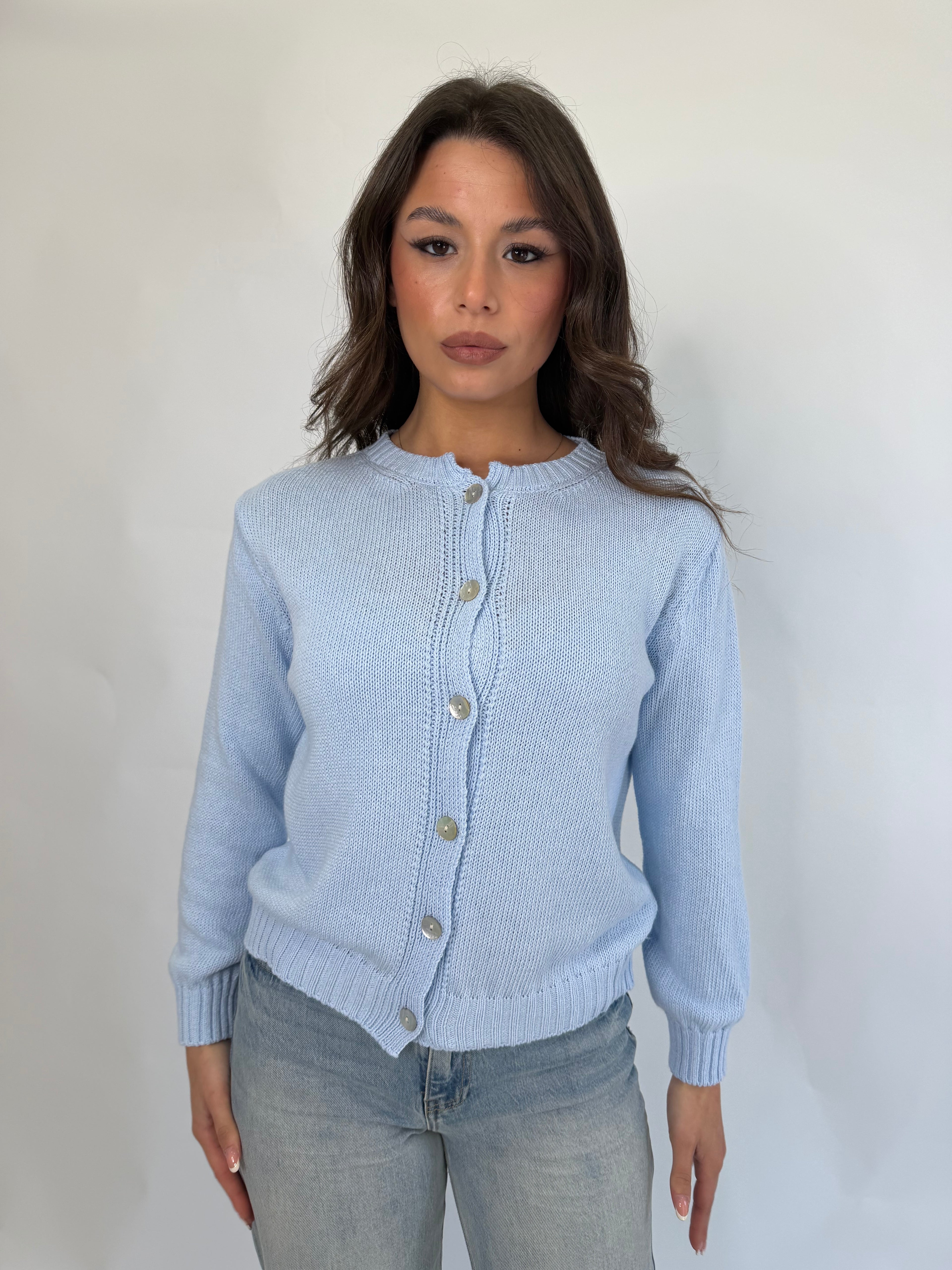 Cardigan celeste