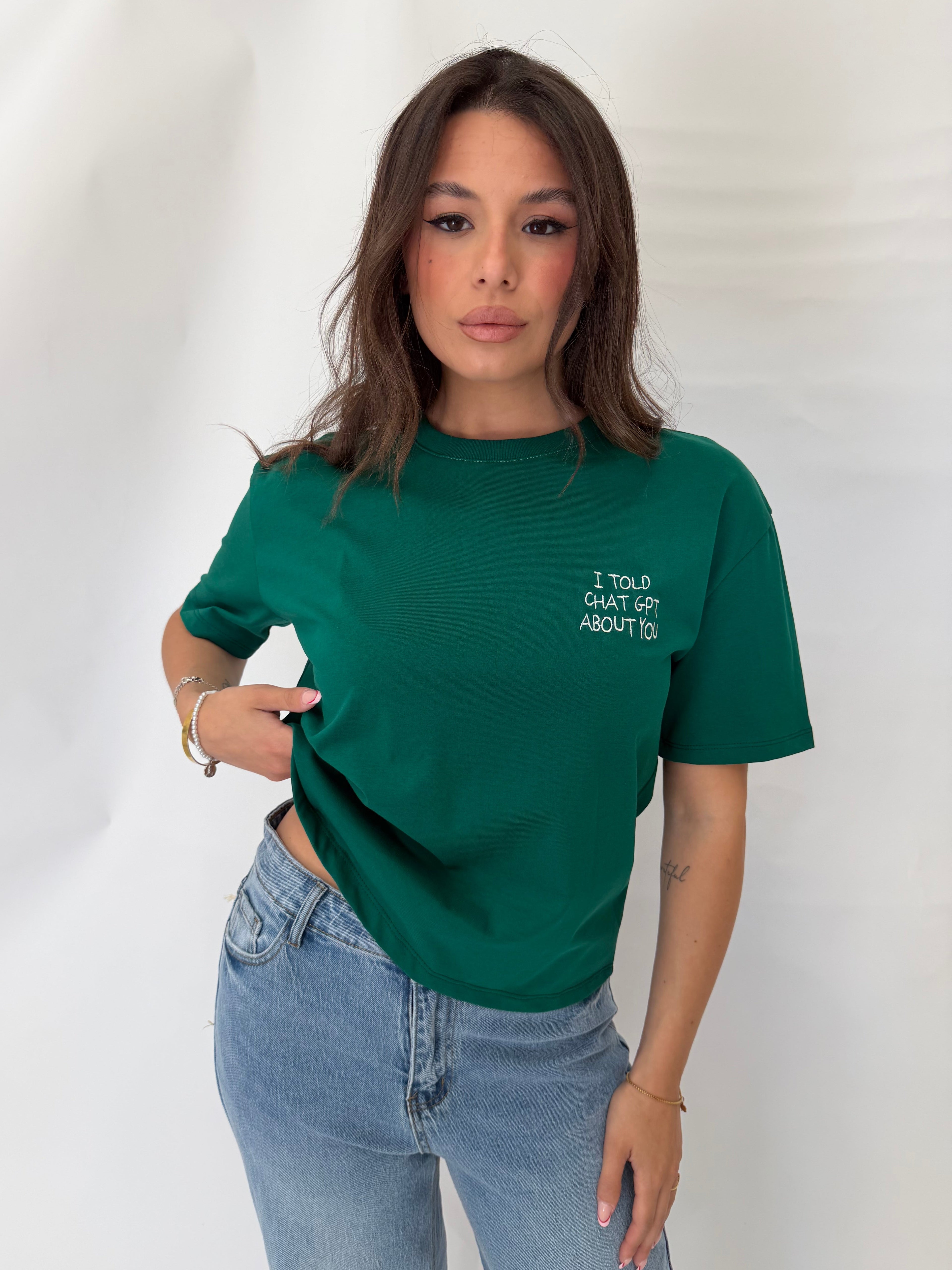 T shirt “Ho parlato di te a chat gpt” by Lumina