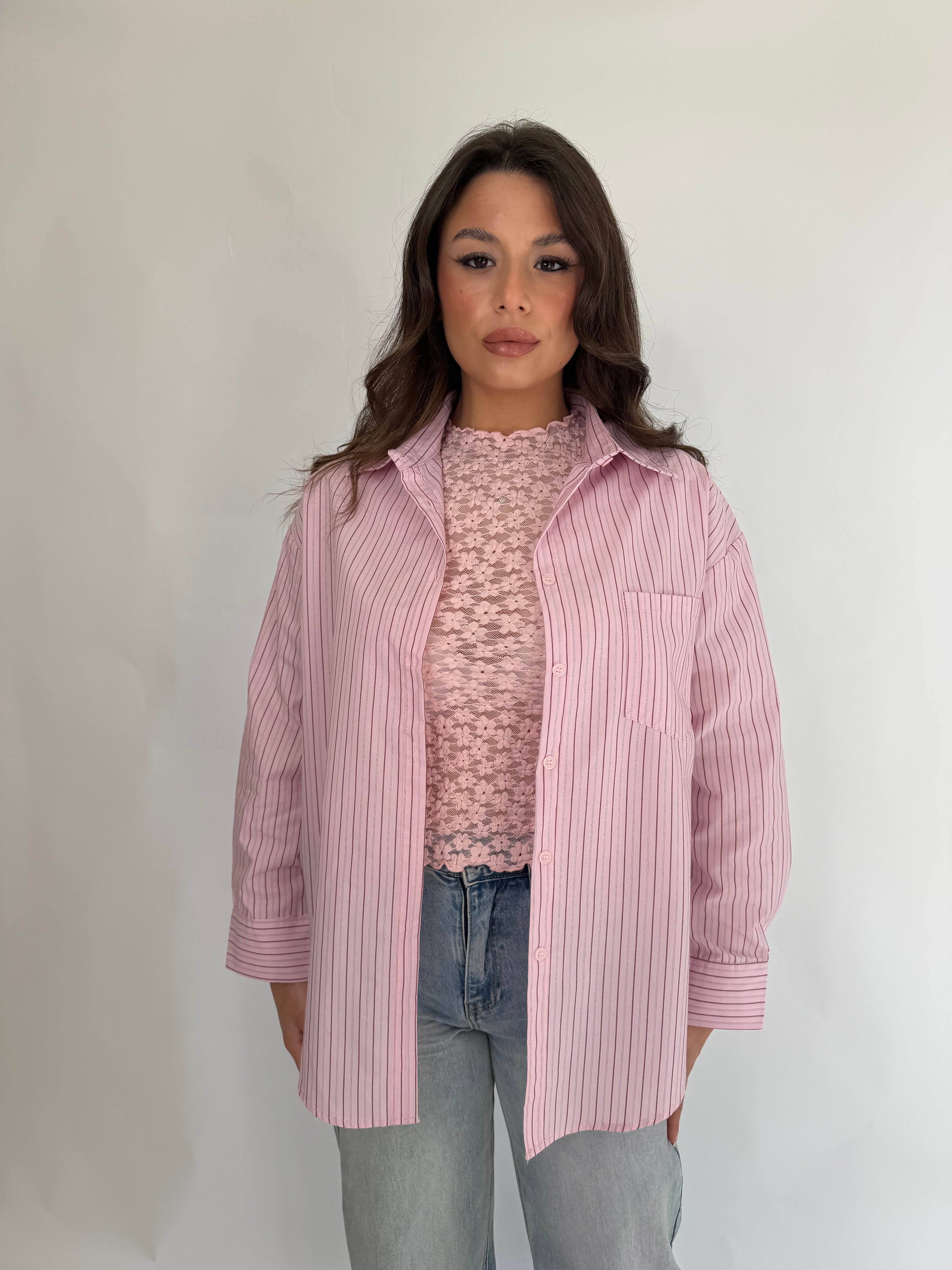 Camicia a righe basic