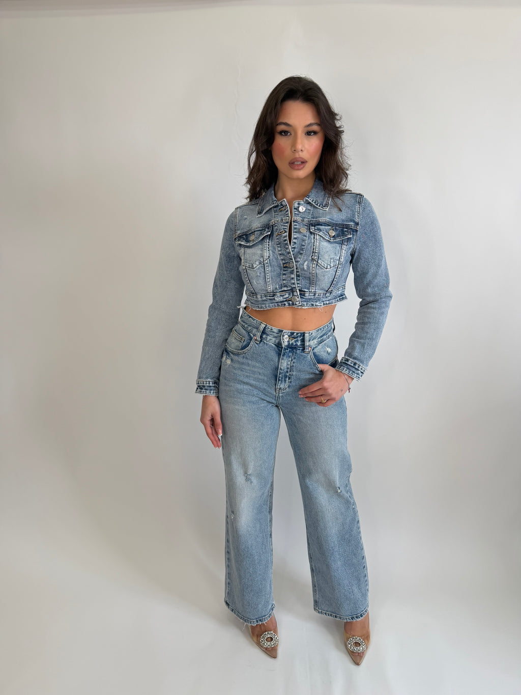 Jeans wide leg 8000-16