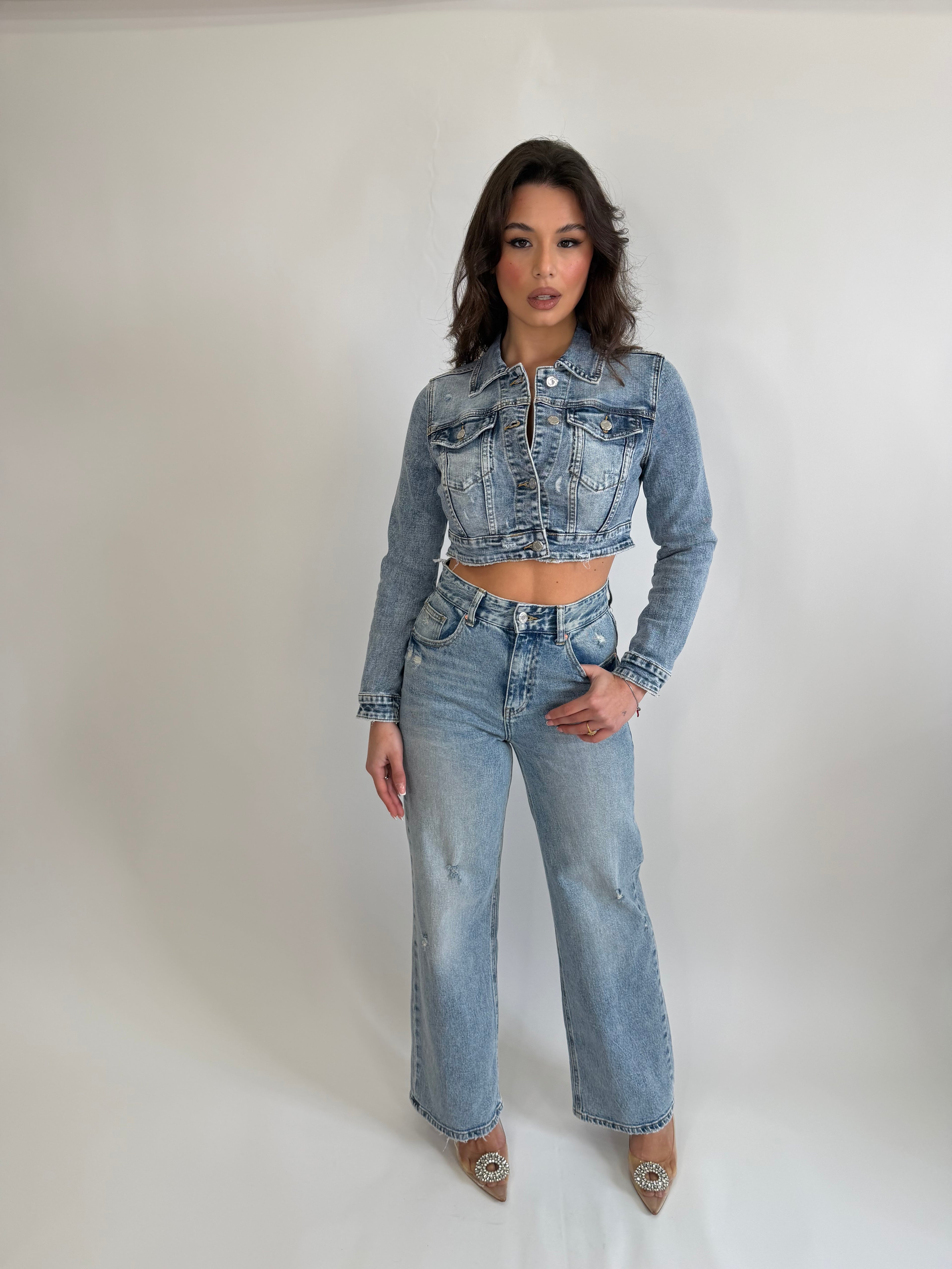 Jeans wide leg 8000-16