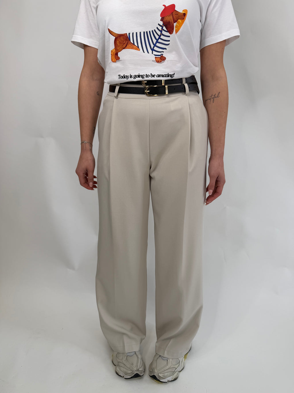 Pantaloni Sandra doppia cintura
