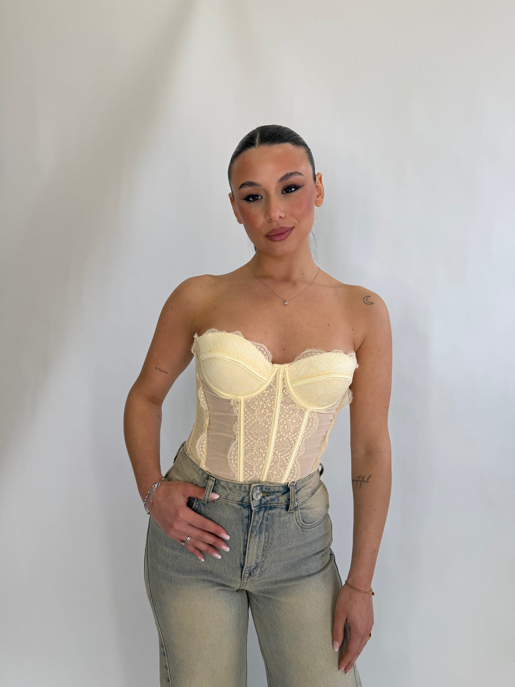 Corpetto Rosanna in pizzo