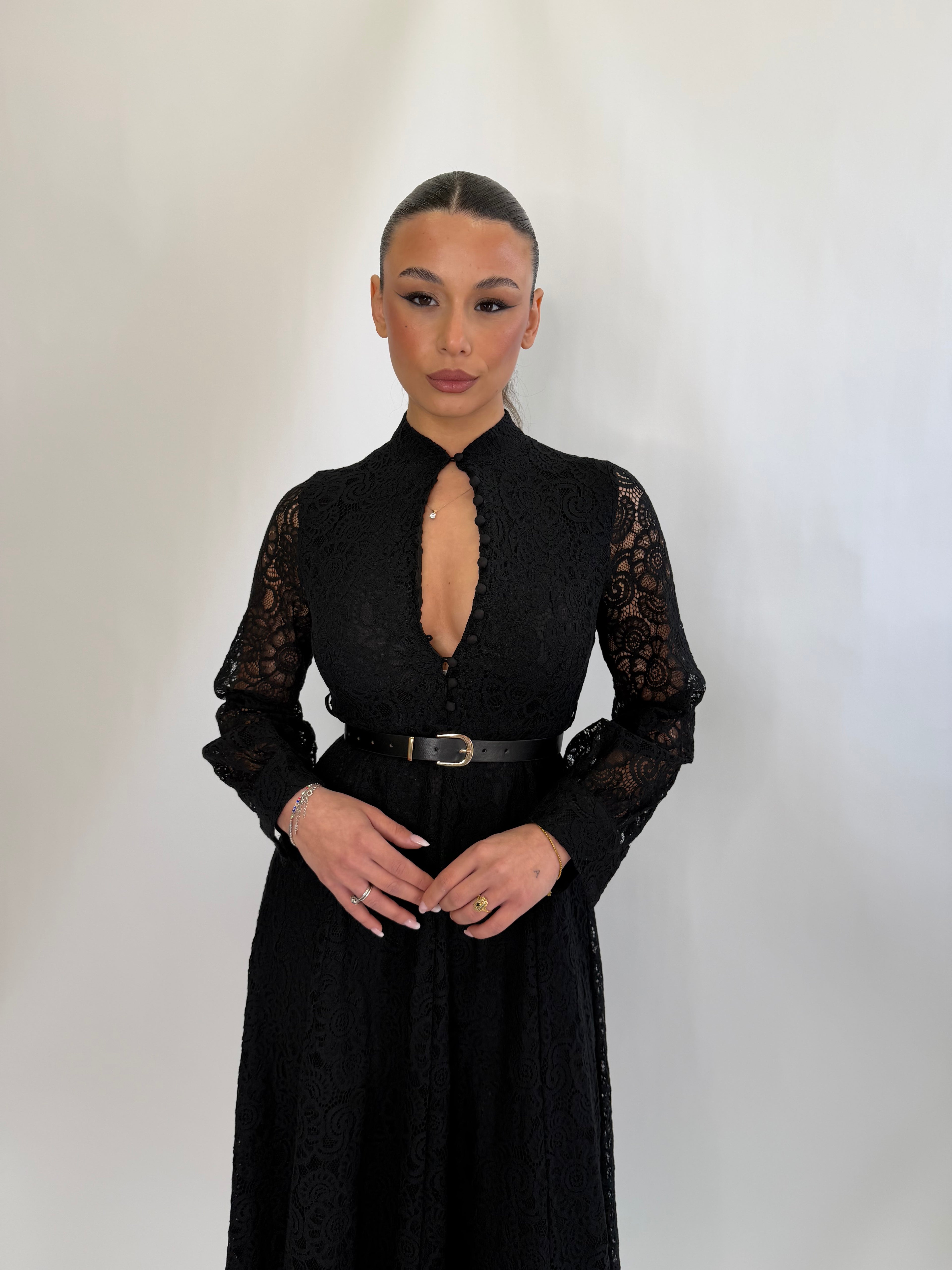 Vestito Eleonora midi pizzo