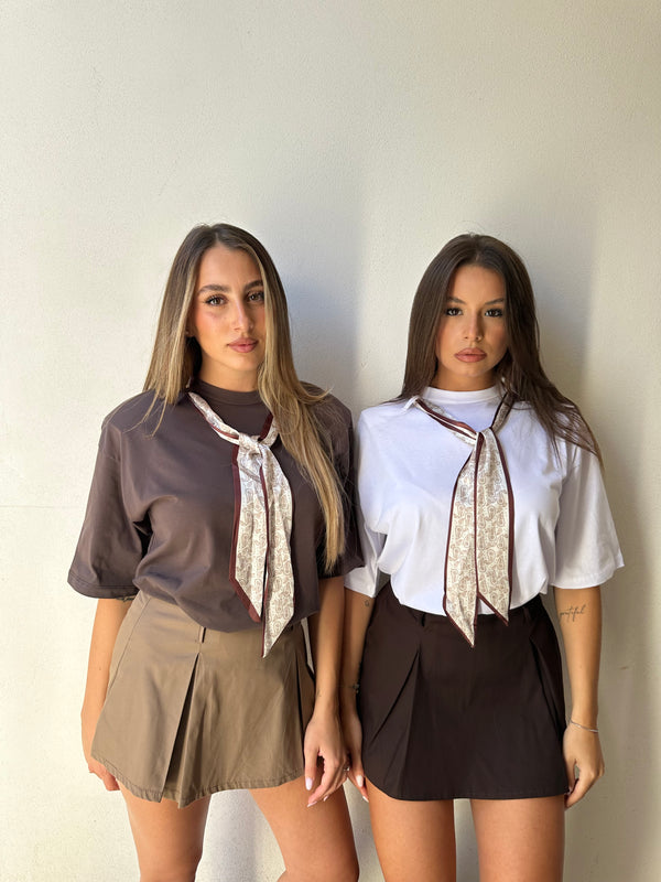 T shirt con foulard JUST WEST