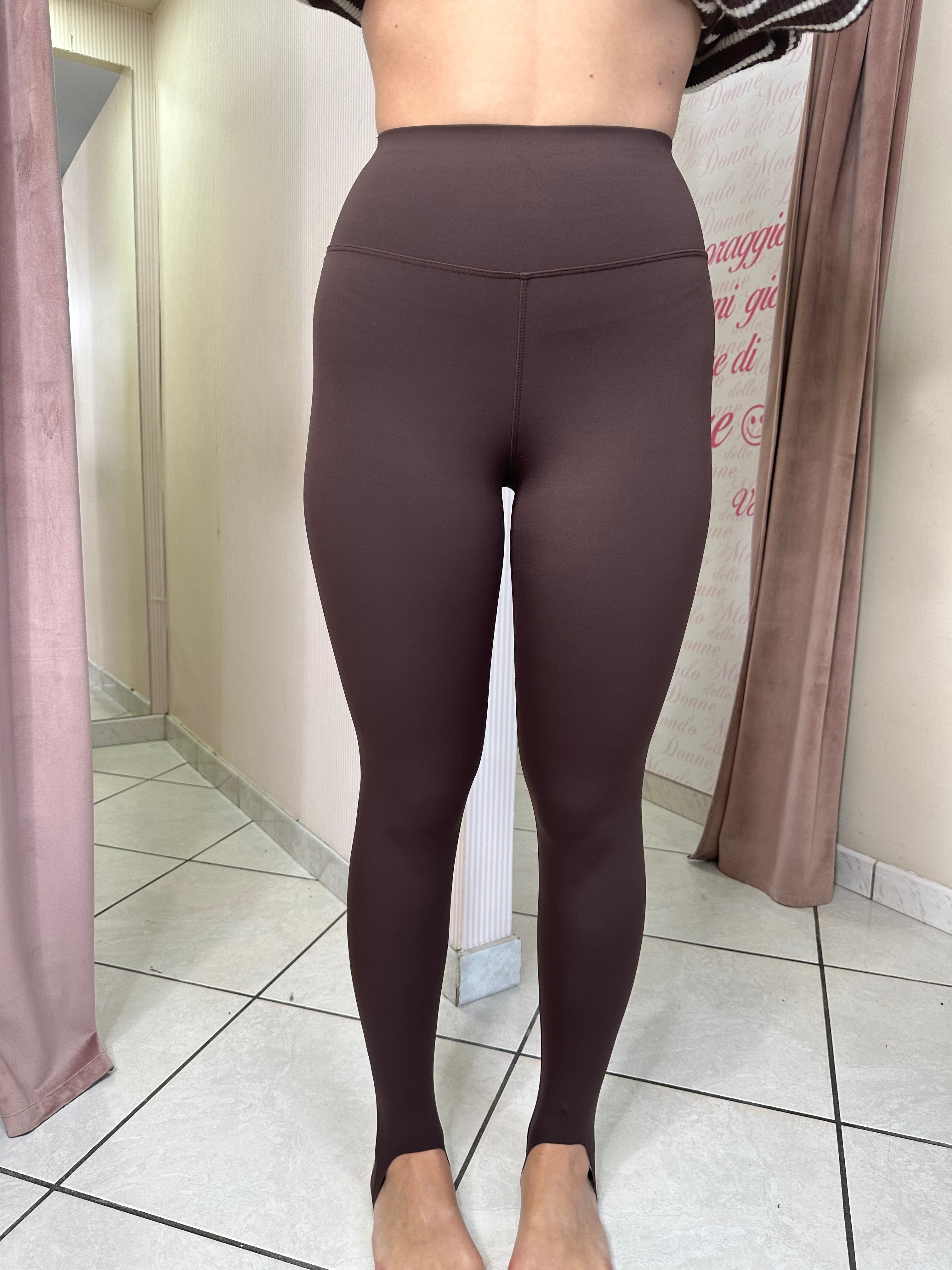 Leggins ghette marrone