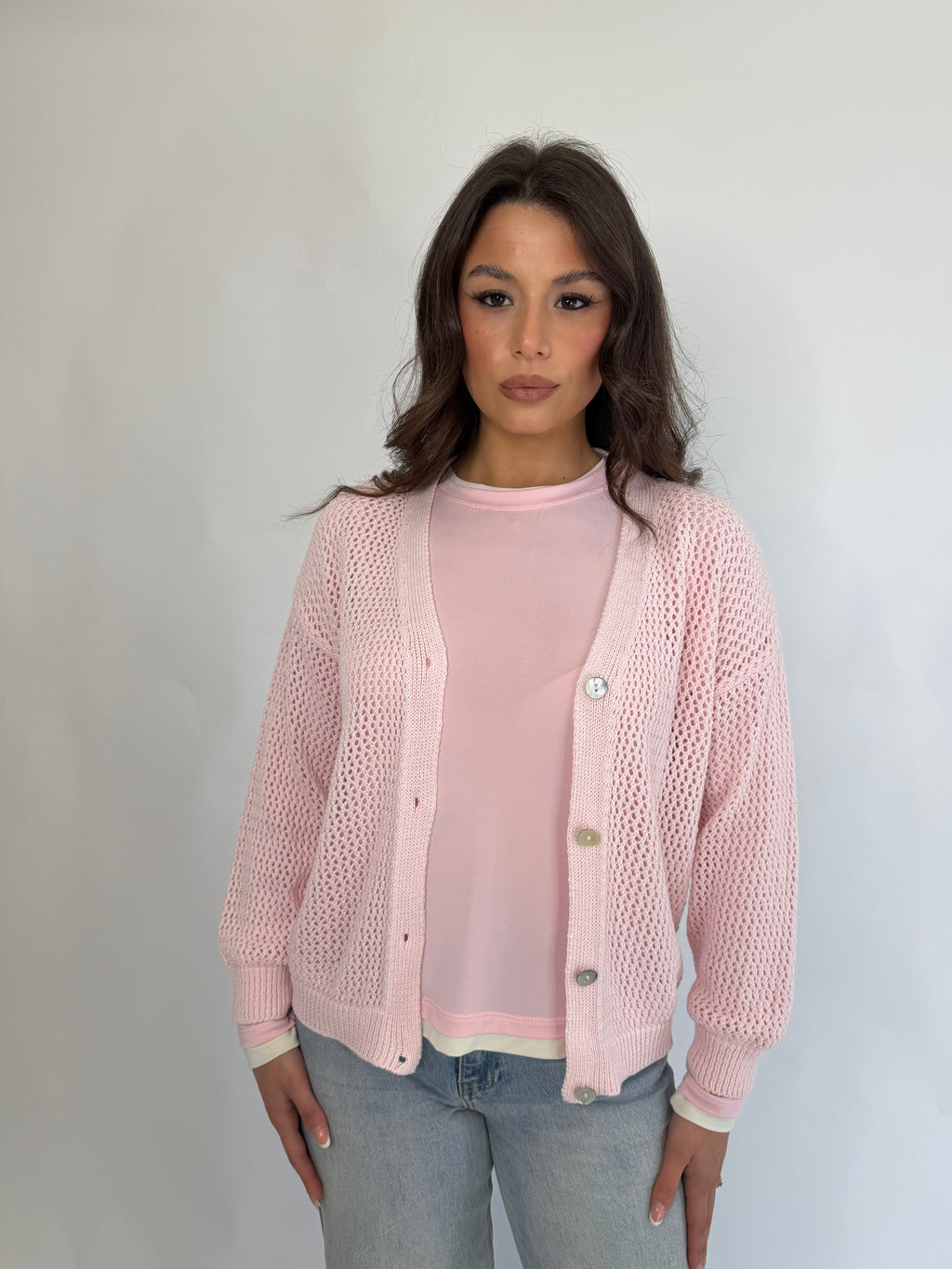 Cardigan traforato