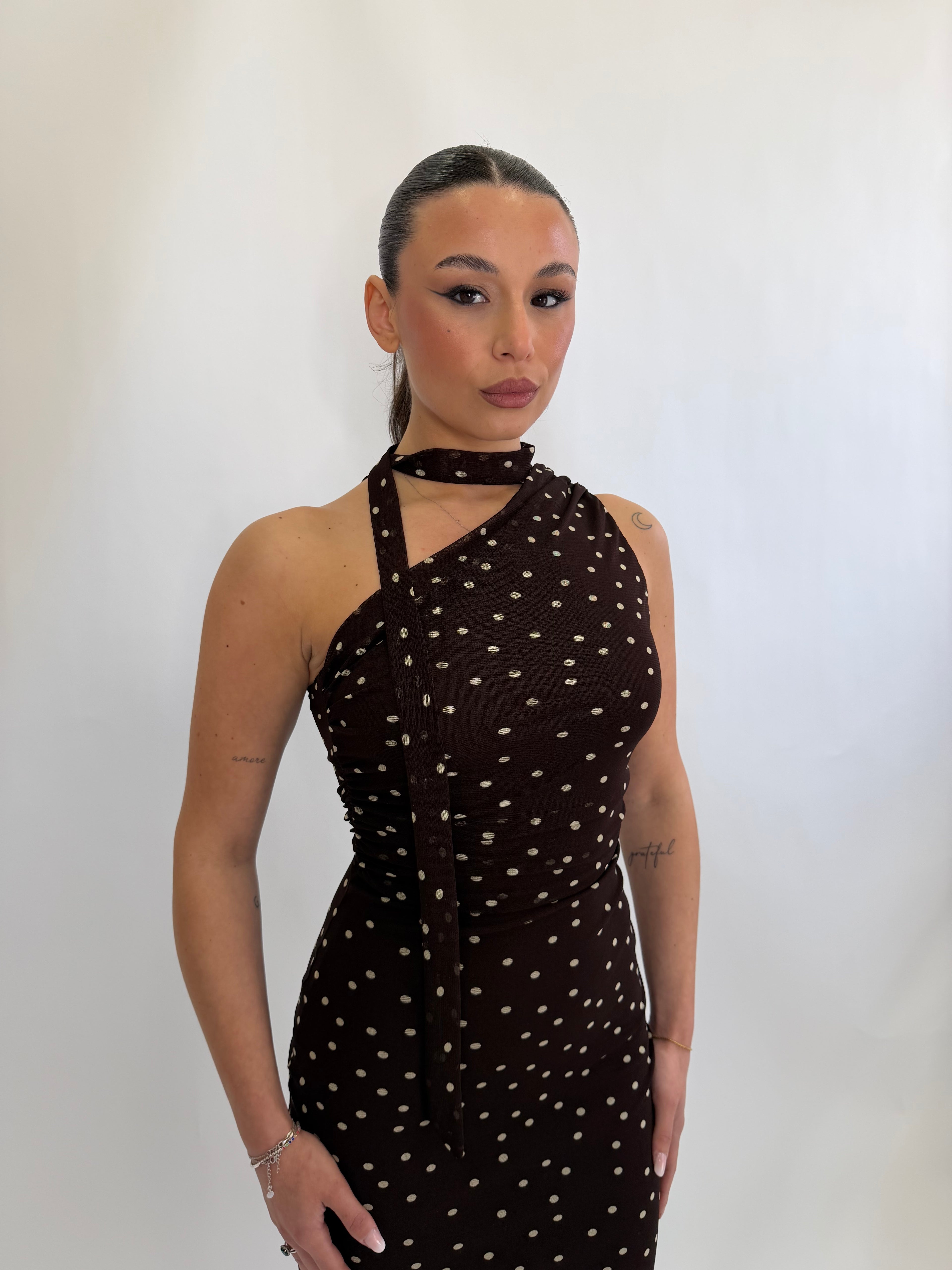 Vestito a pois midi