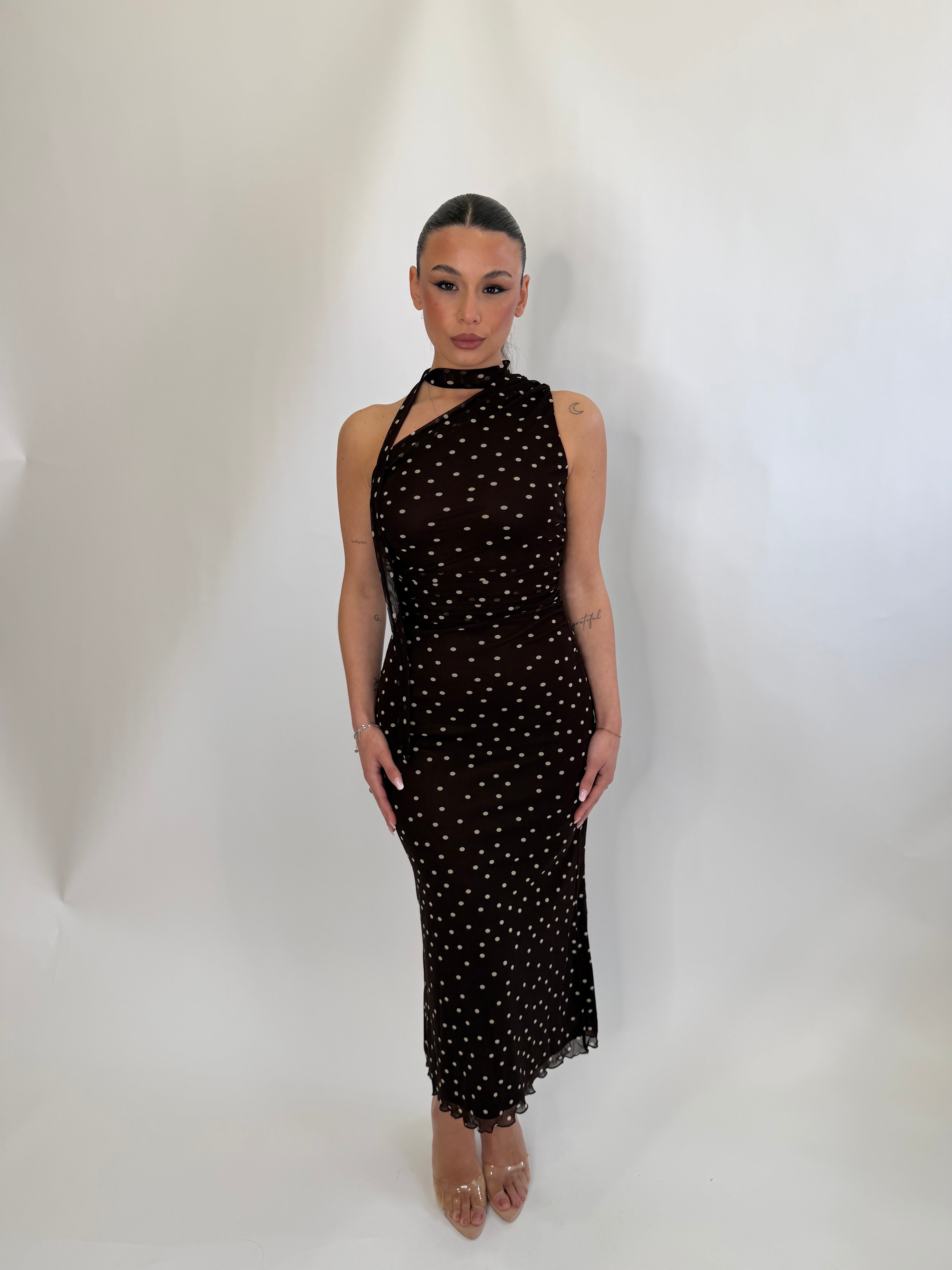 Vestito a pois midi