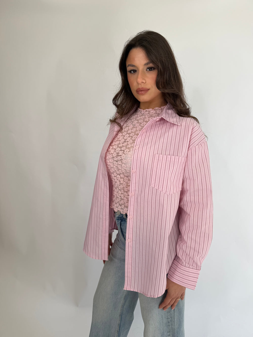 Camicia a righe basic