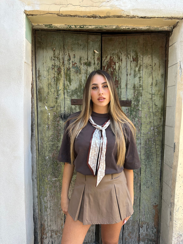 T shirt con foulard JUST WEST
