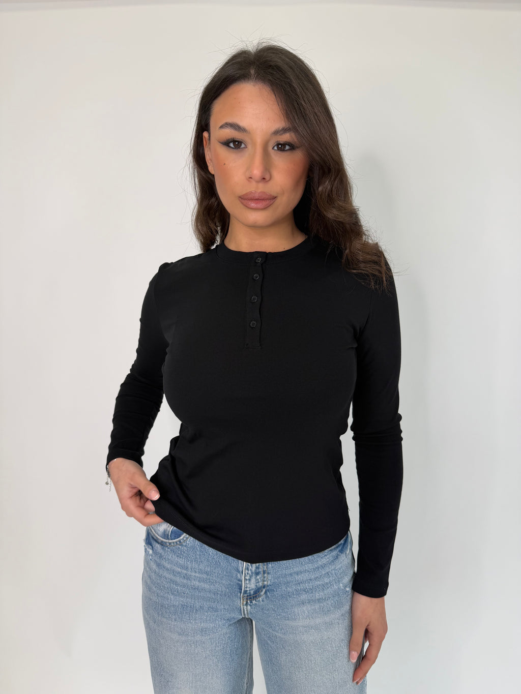 Maglia serafino Lumina