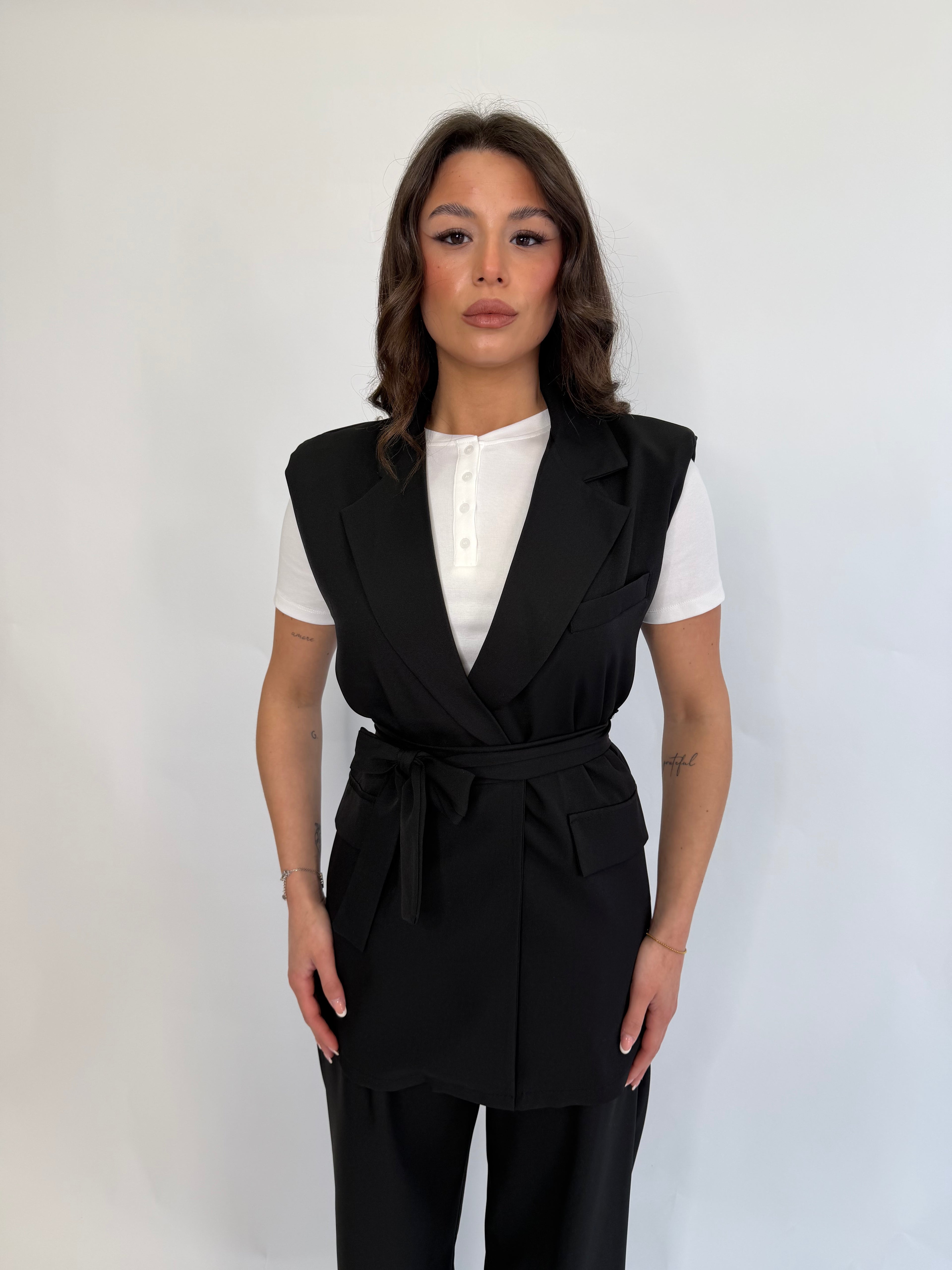 Coord set con gilet