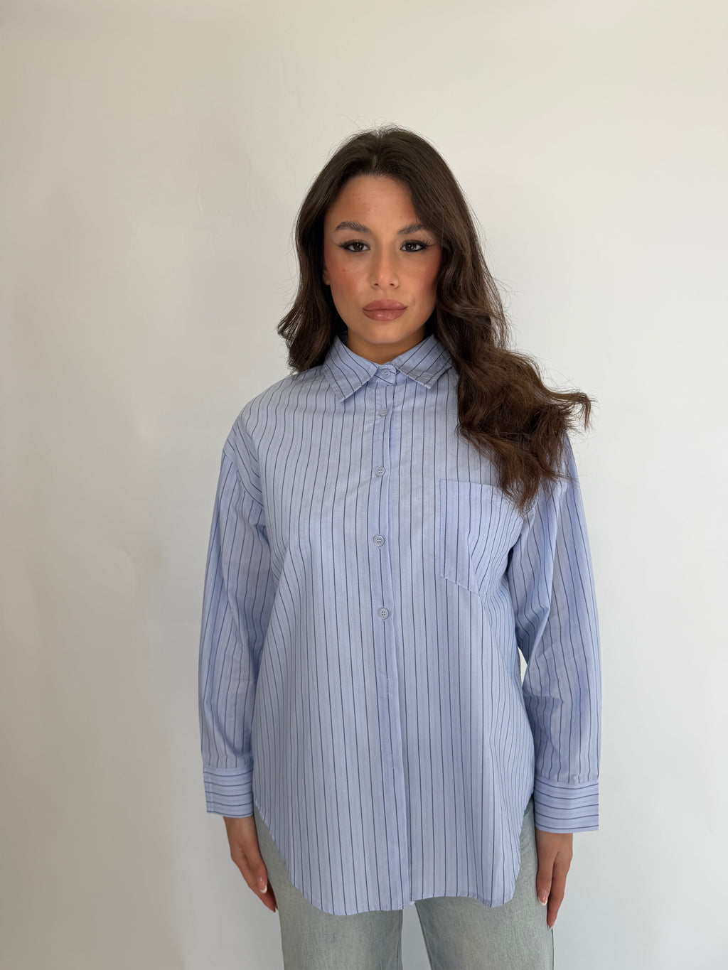 Camicia a righe basic