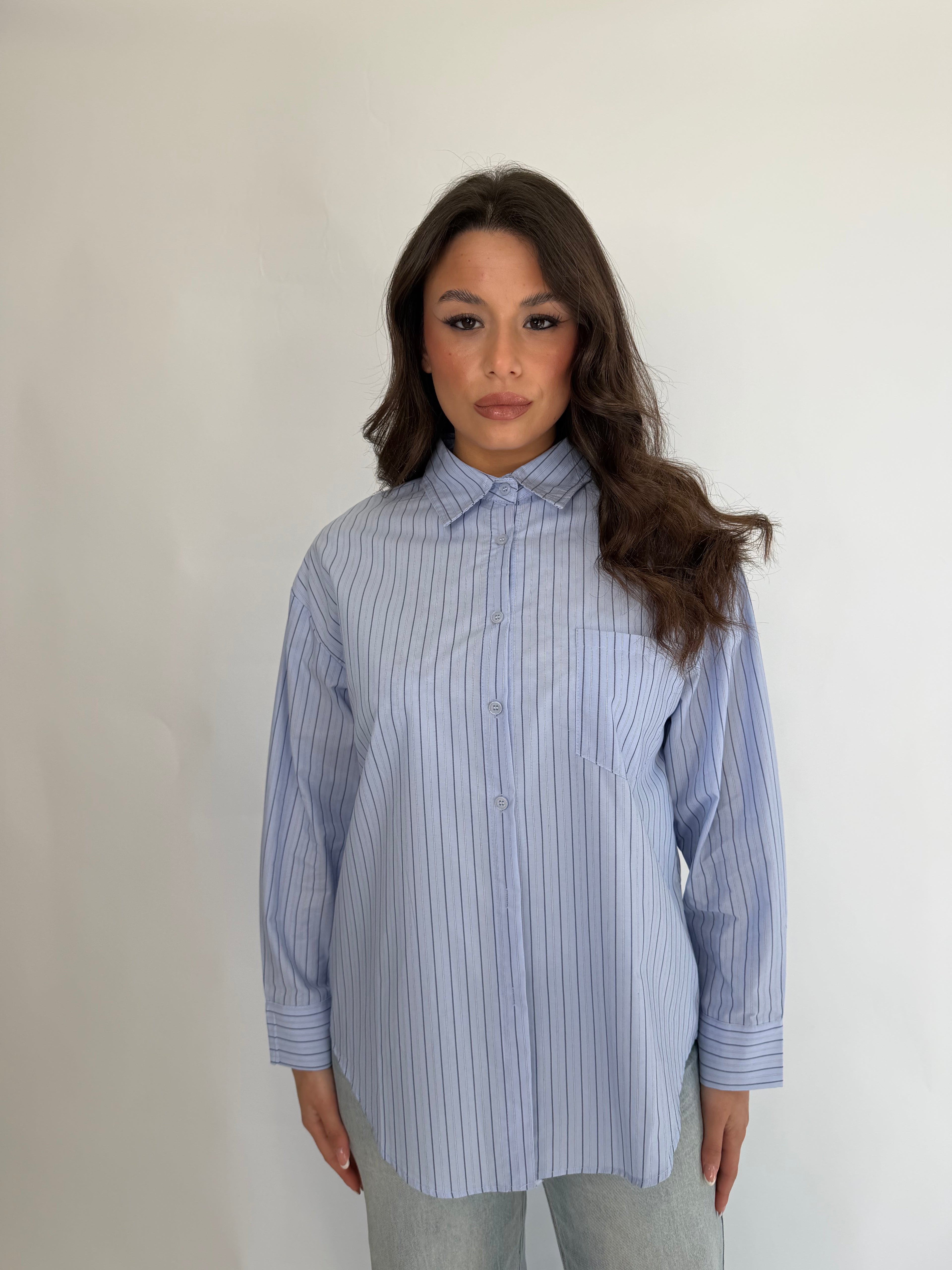 Camicia a righe basic