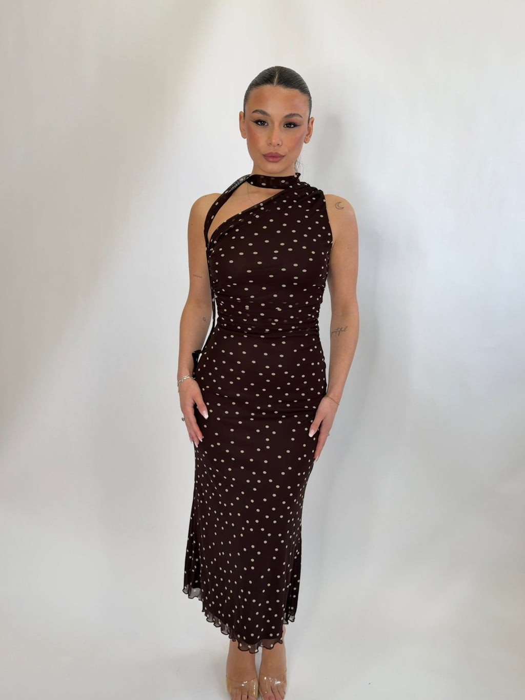 Vestito a pois midi