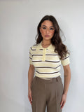 Maglia polo a righe