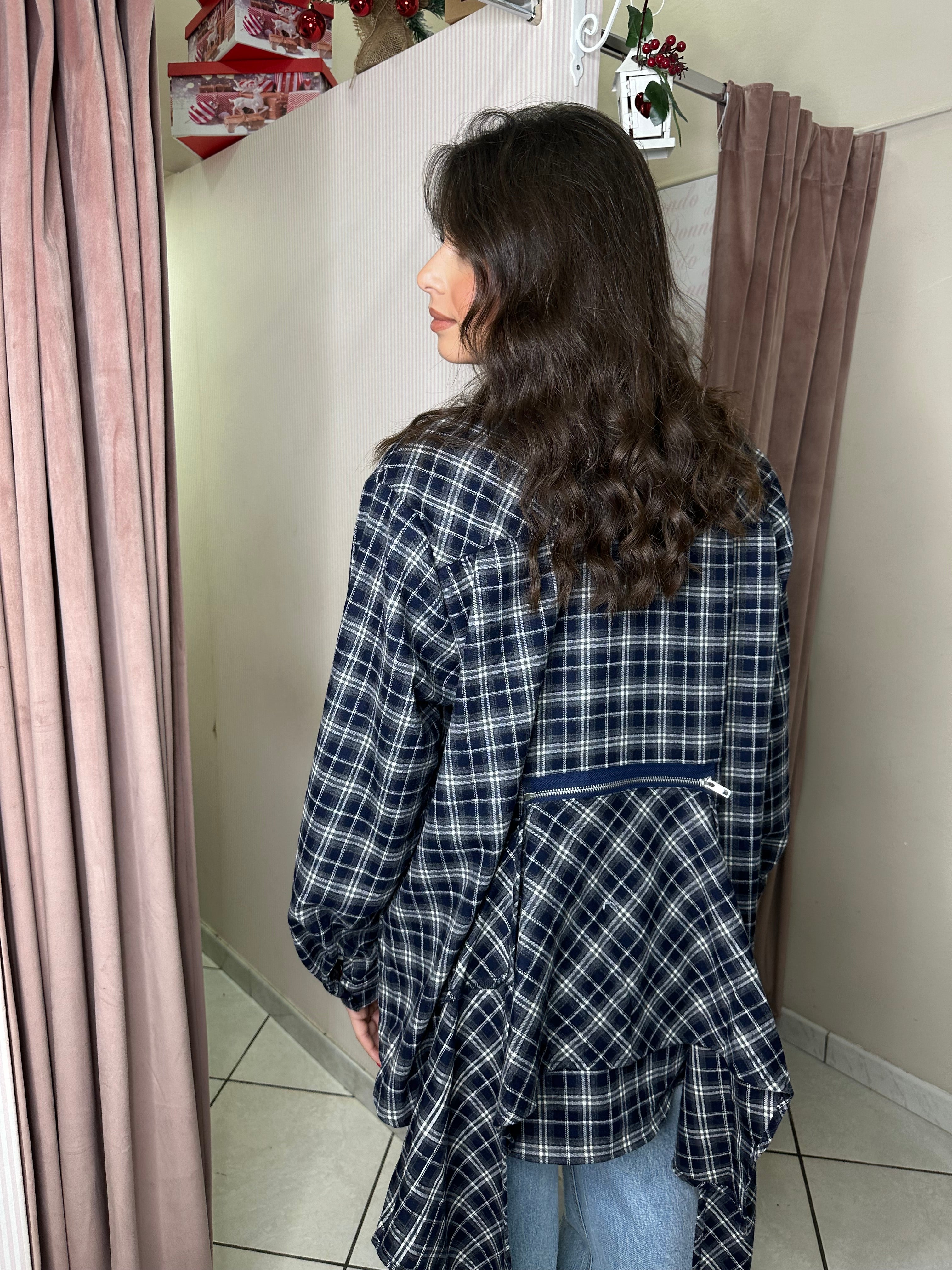 Camicia a quadri con fusciacca