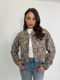 Giacca di jeans Leopard