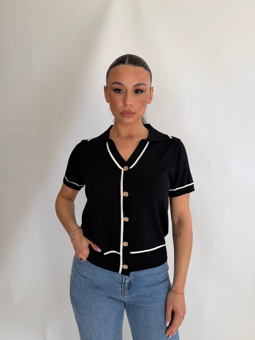 Maglia Jasmine con colletto