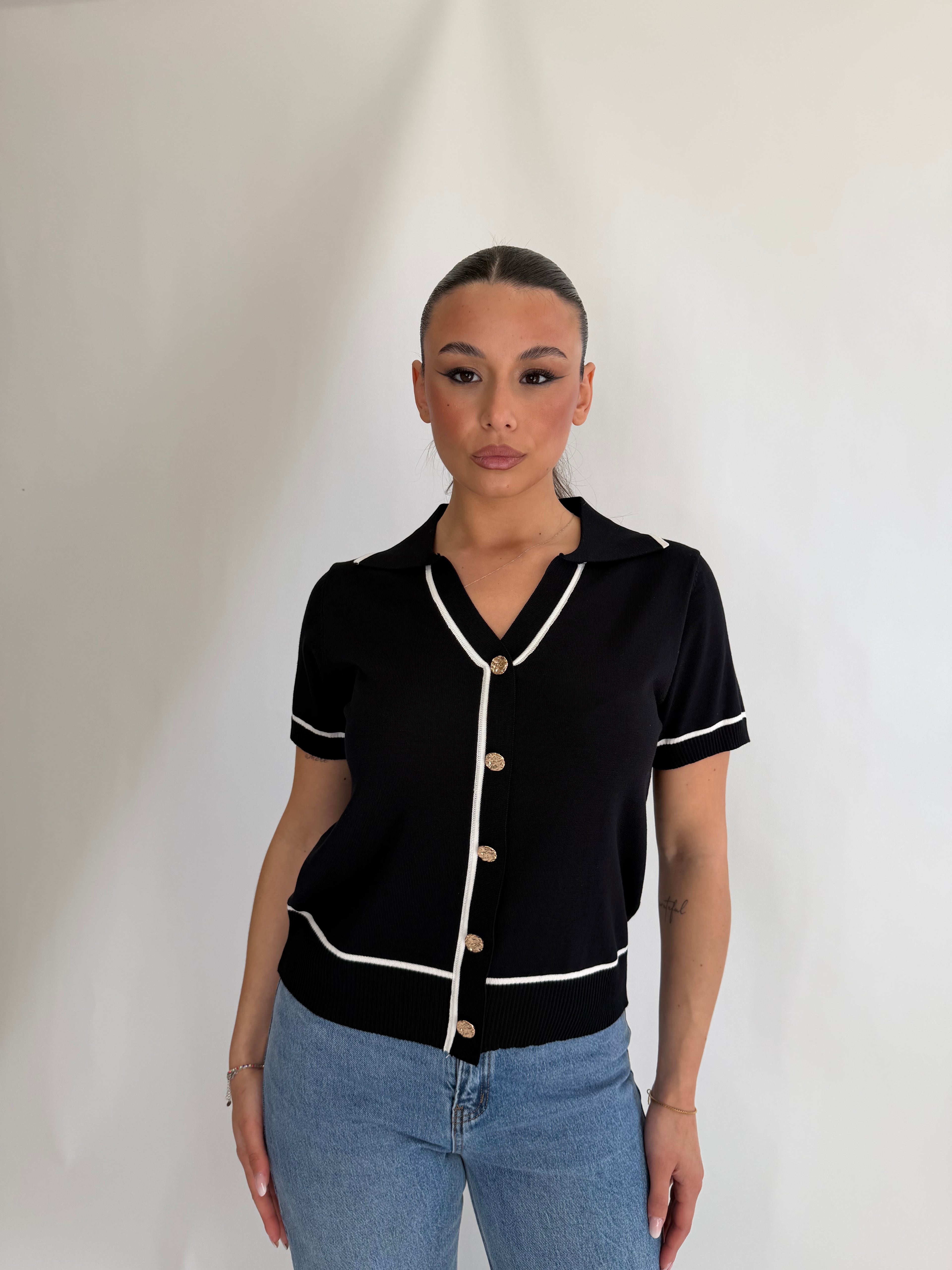 Maglia Jasmine con colletto