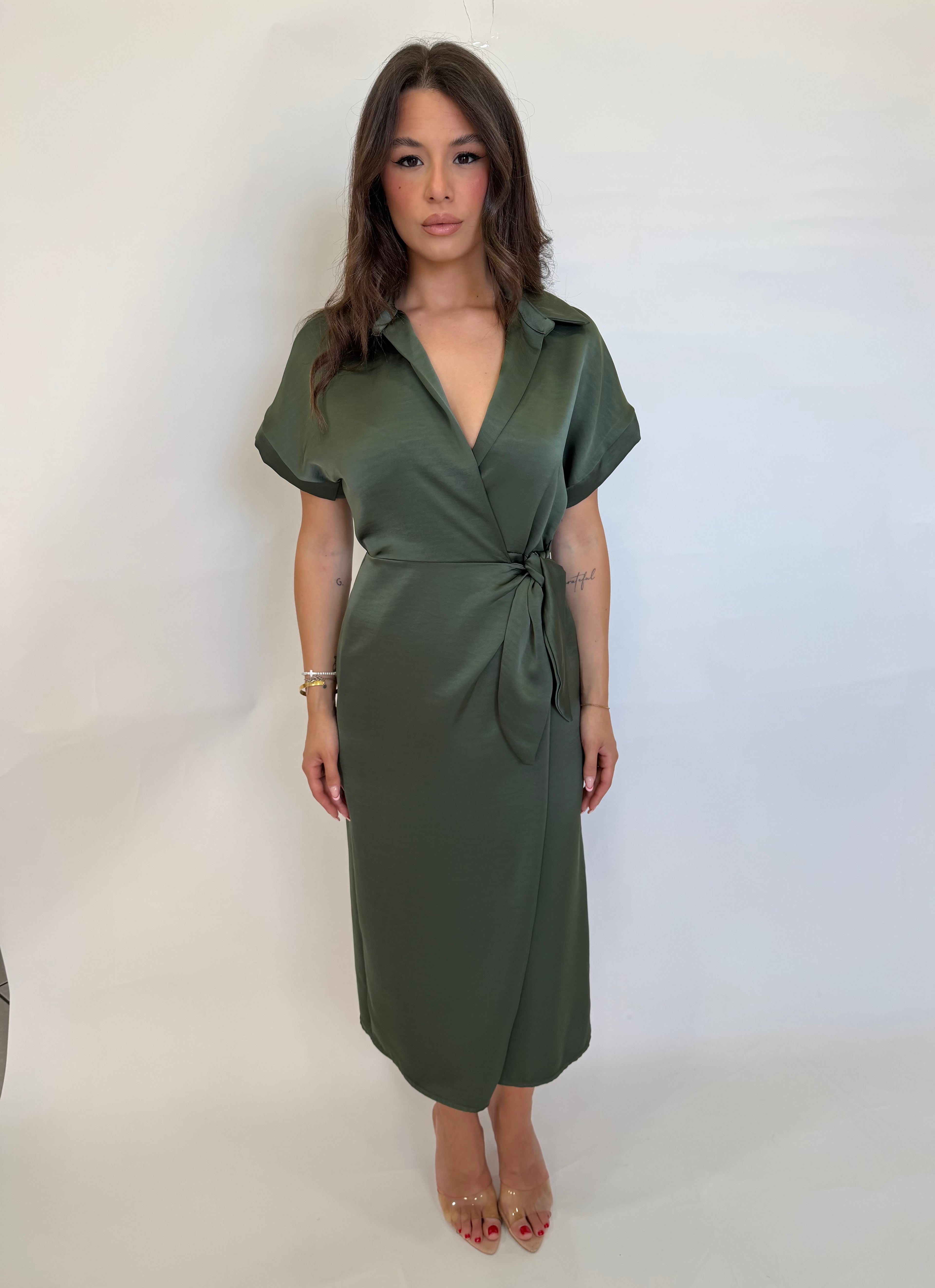 Vestito satin Milena