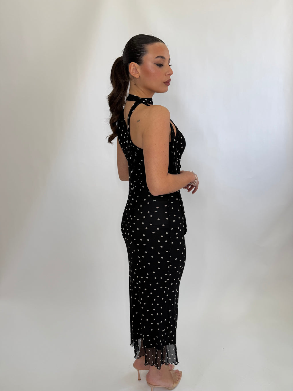 Vestito a pois midi