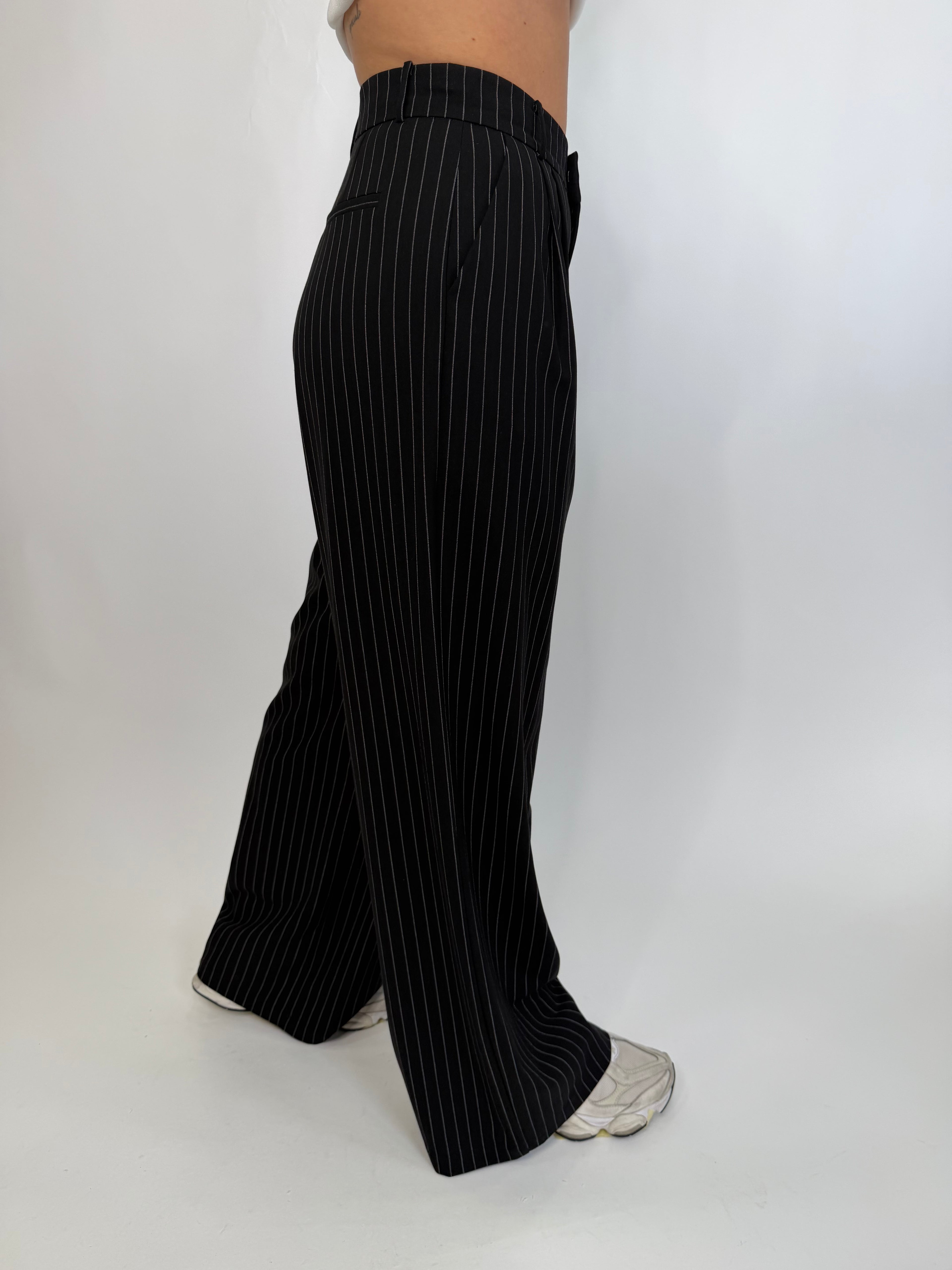 Pantaloni gessati Lumina