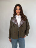 Trench corto verde